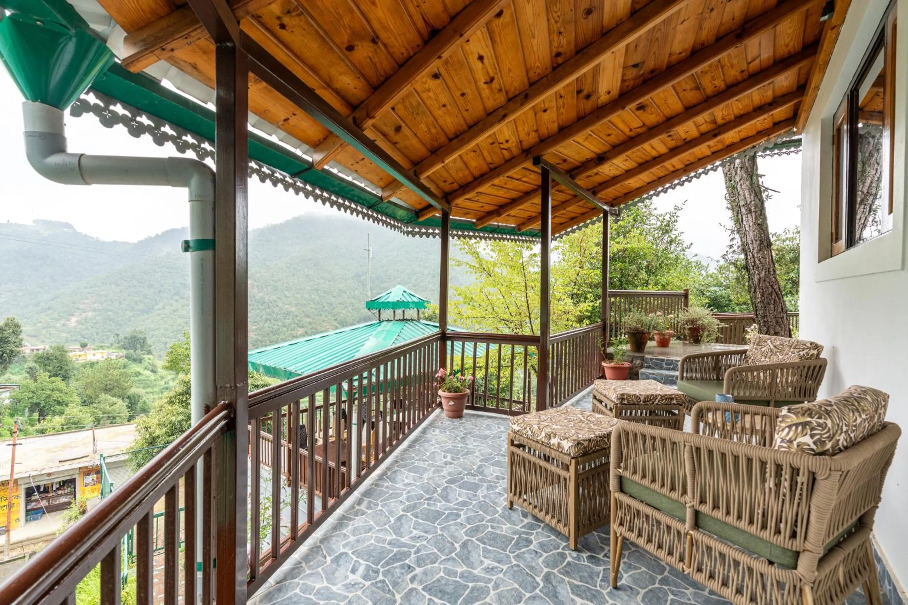 Balcony/Terrace in Parvada Bungalows