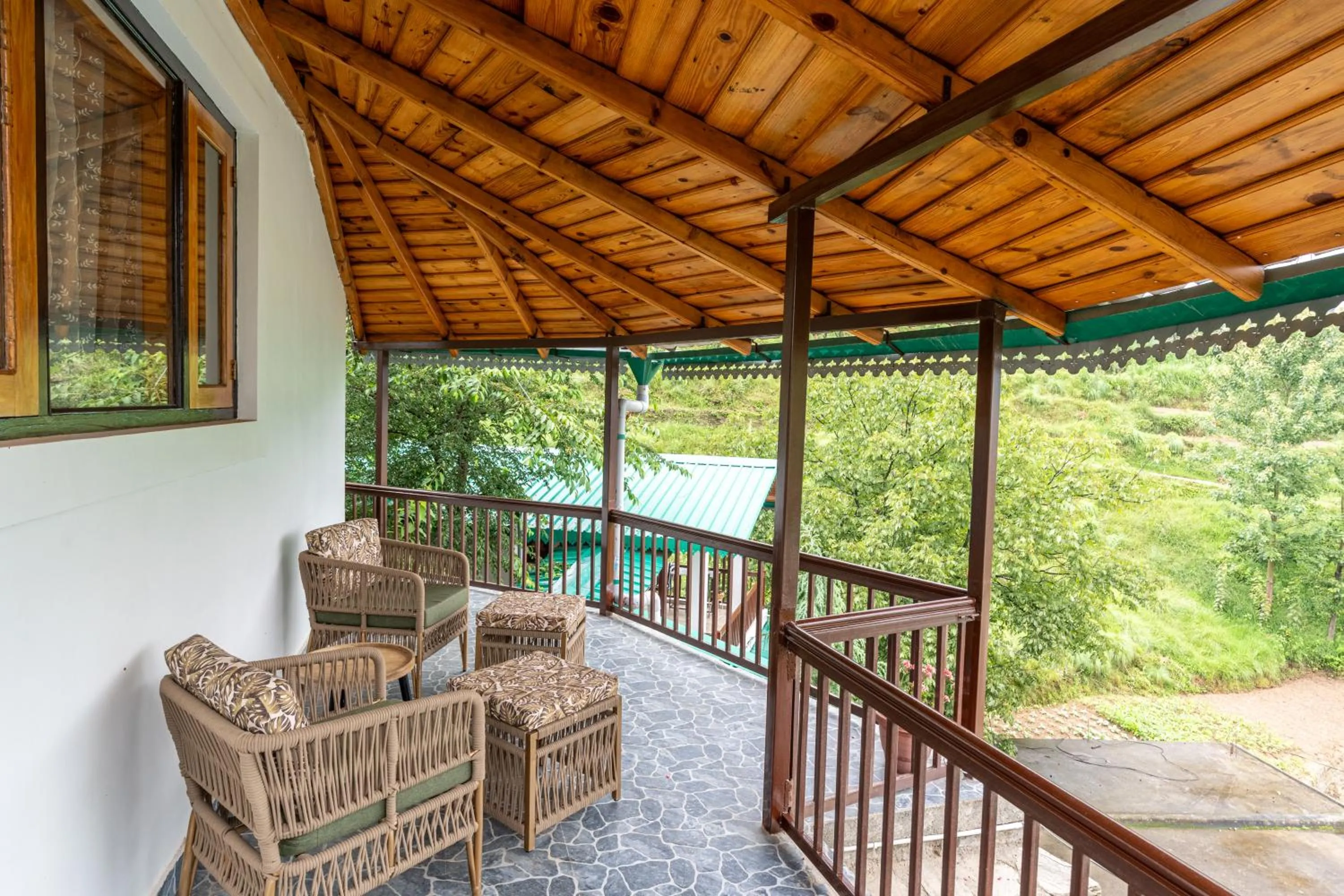 Balcony/Terrace in Parvada Bungalows