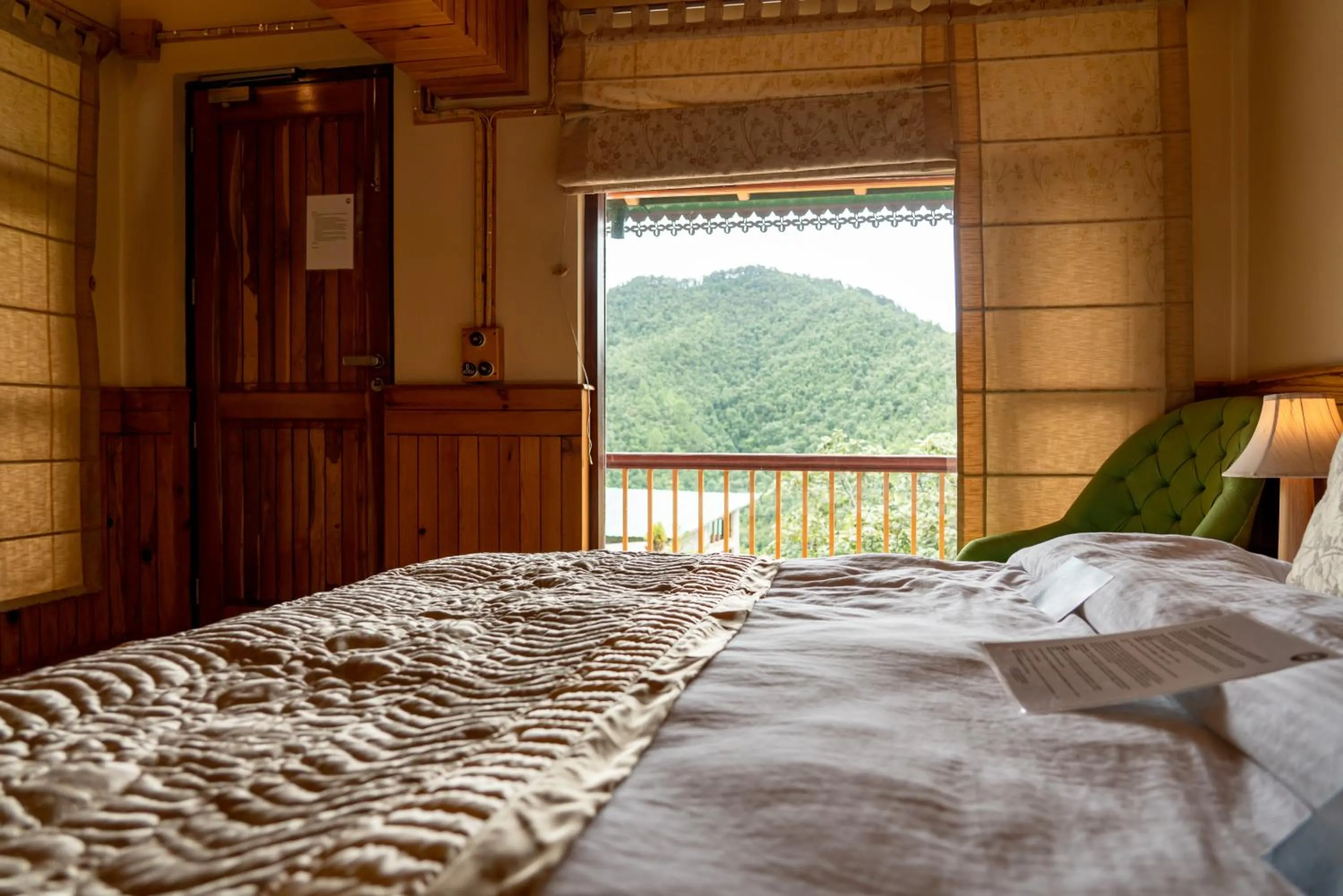Balcony/Terrace, Bed in Parvada Bungalows