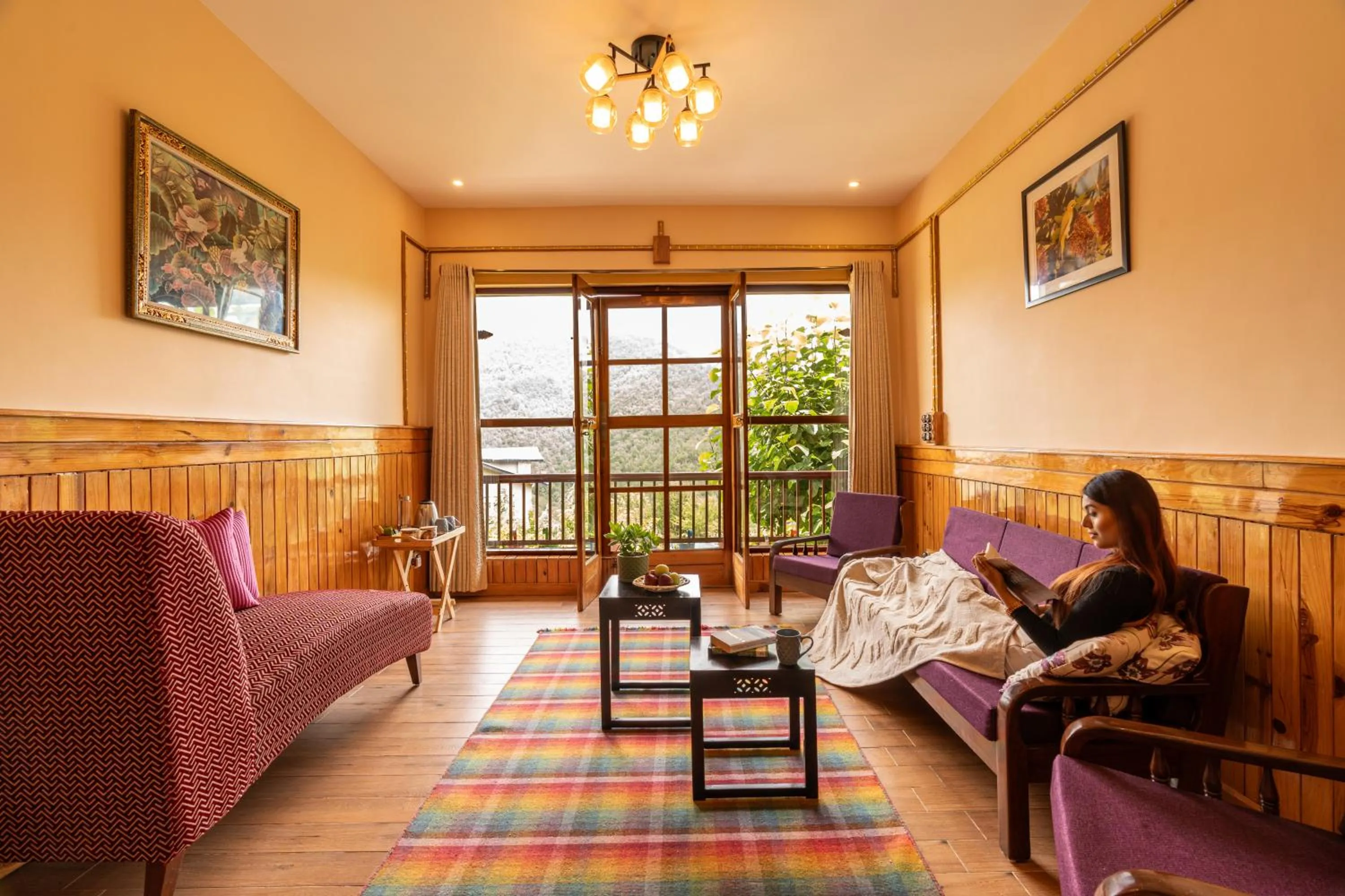 Living room in Parvada Bungalows