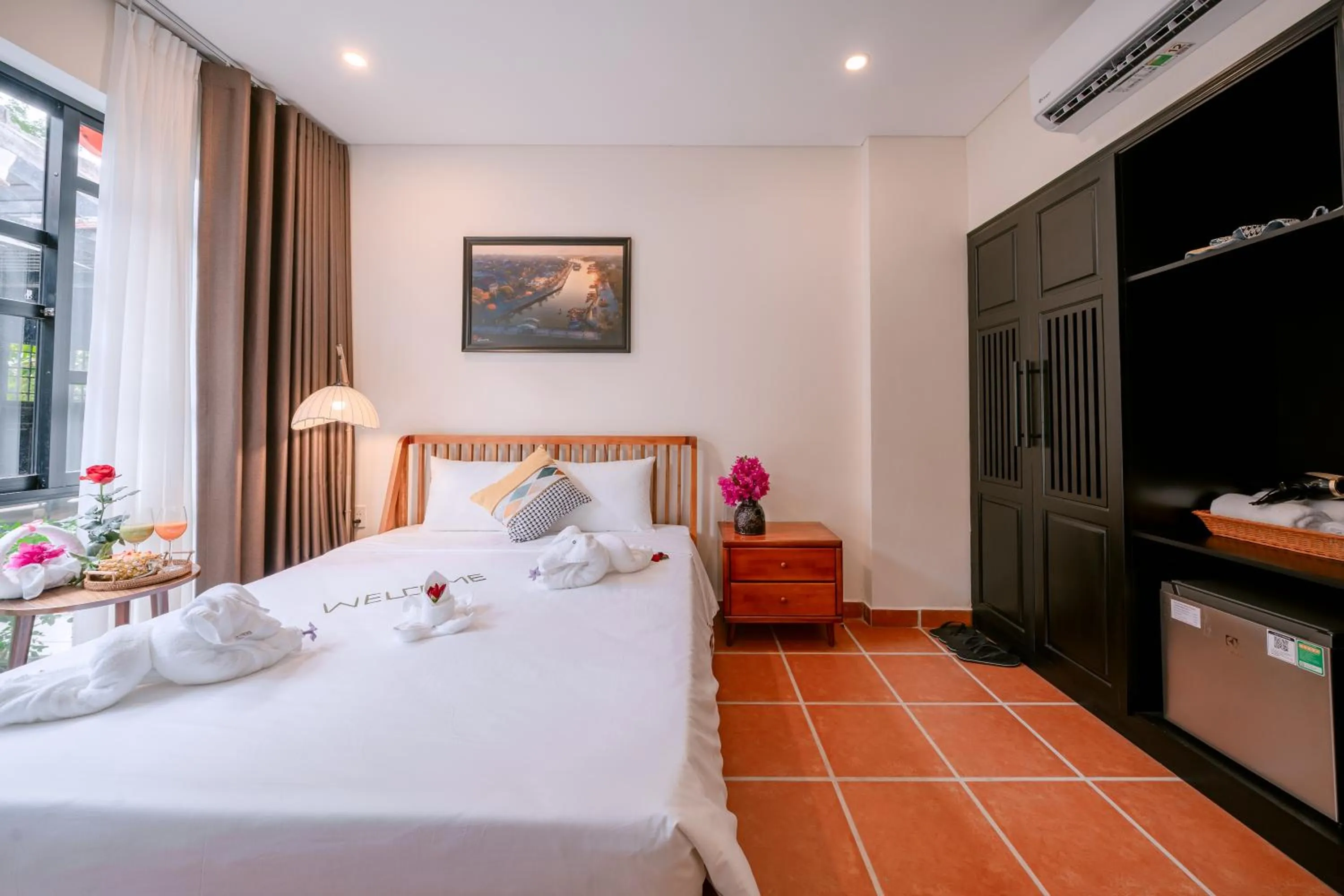 Bed in Du Yen Hoi An Villa