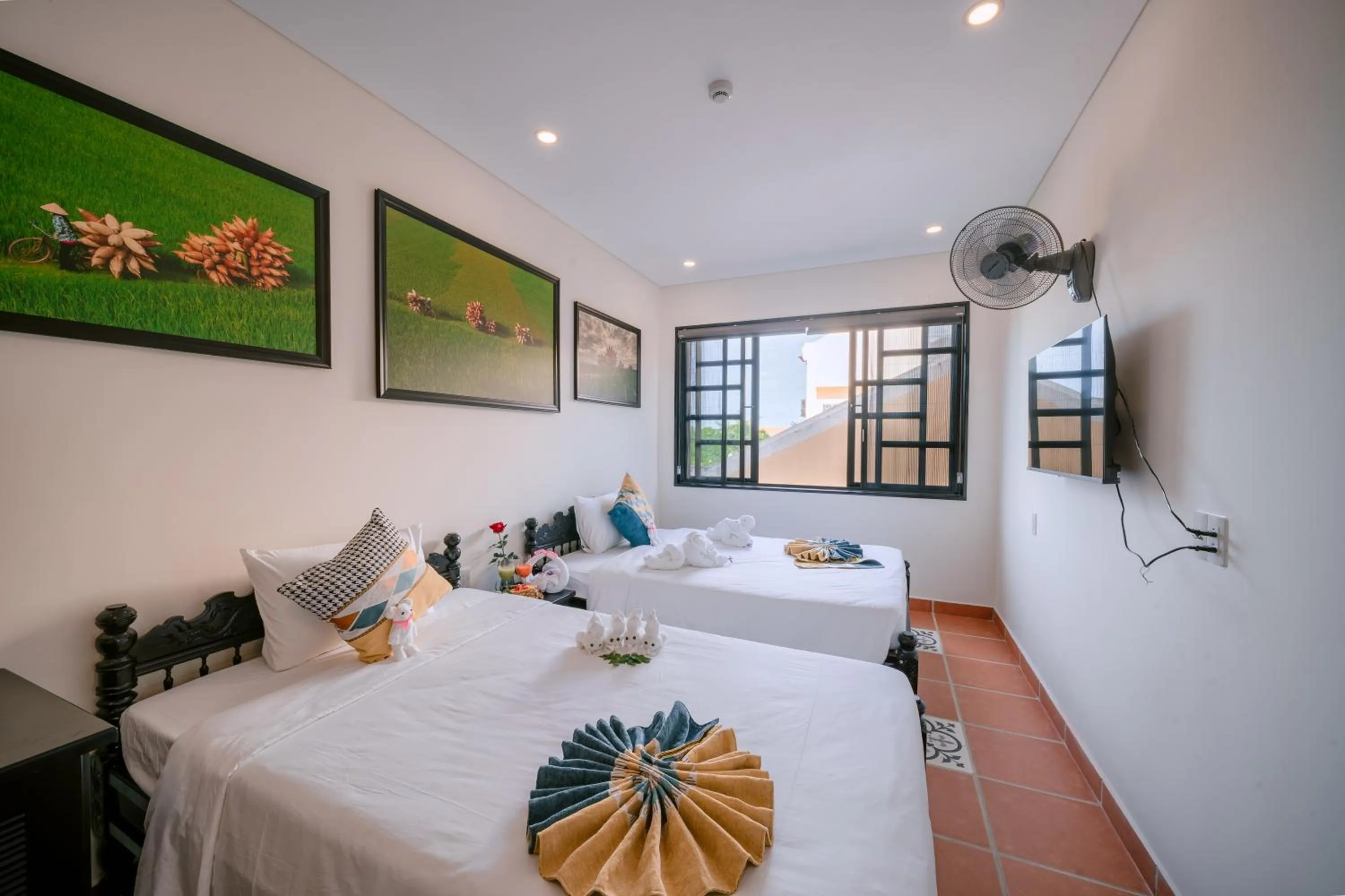 Bed in Du Yen Hoi An Villa