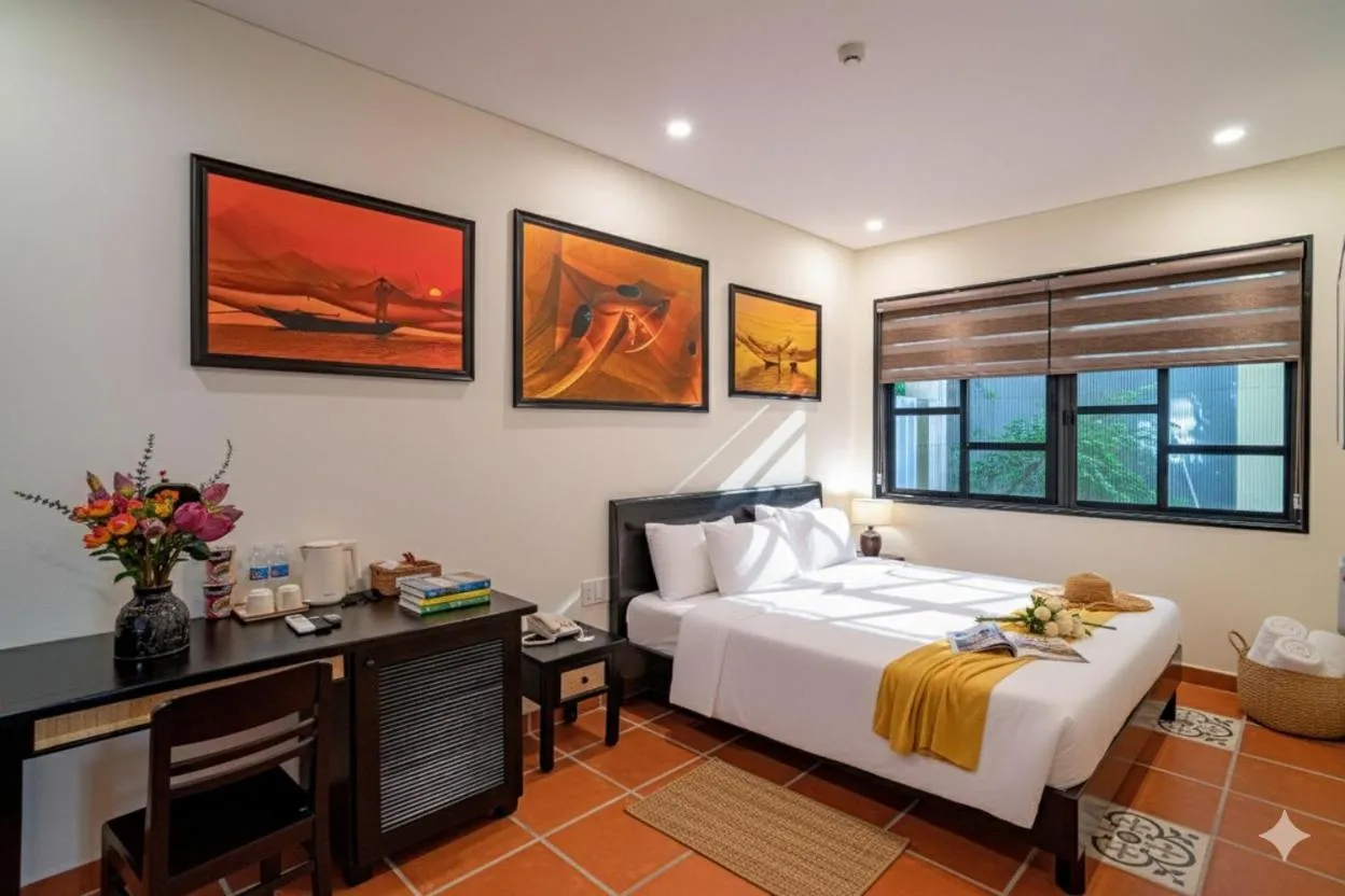 Bed in Du Yen Hoi An Villa