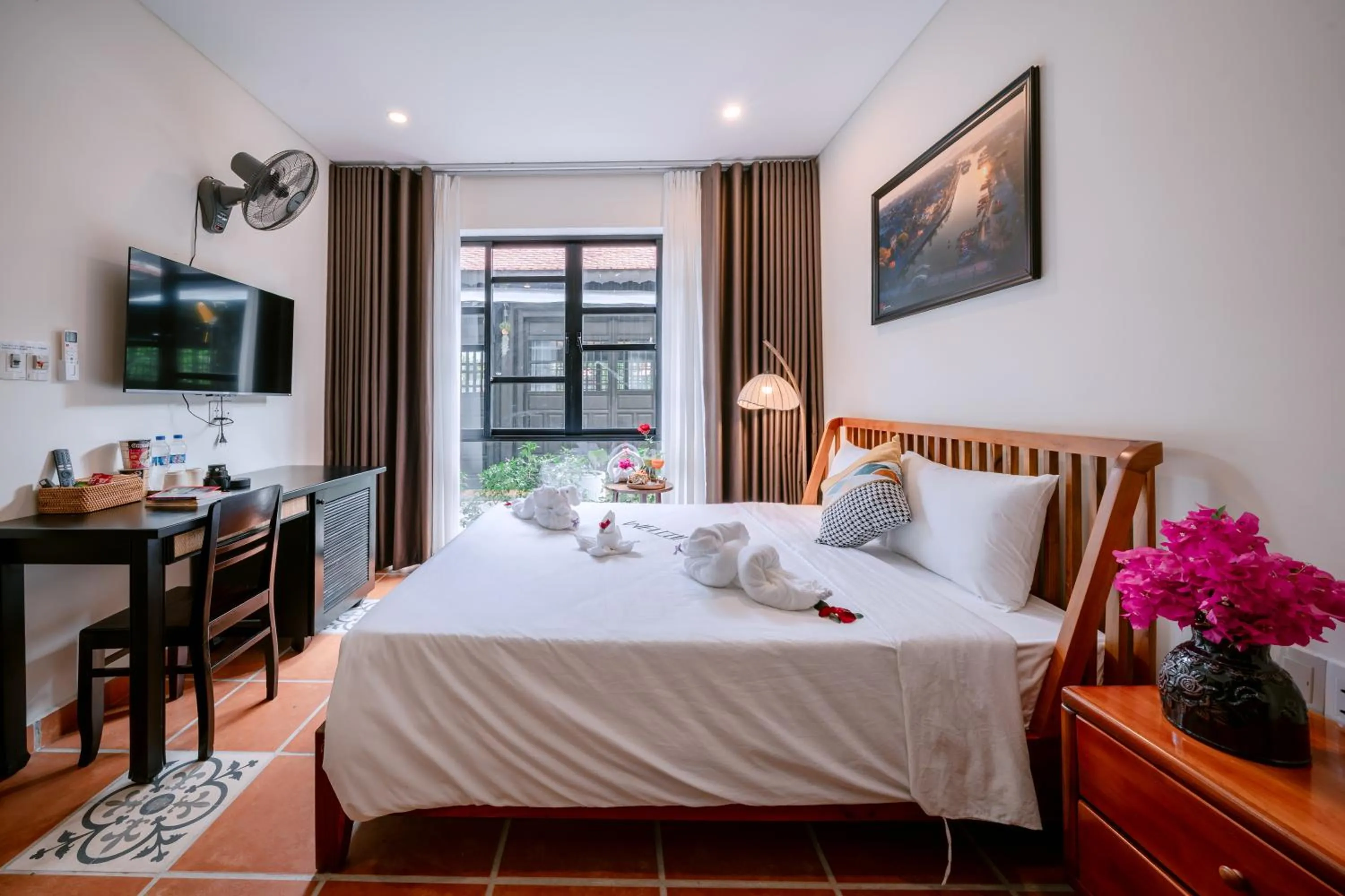 Bed in Du Yen Hoi An Villa