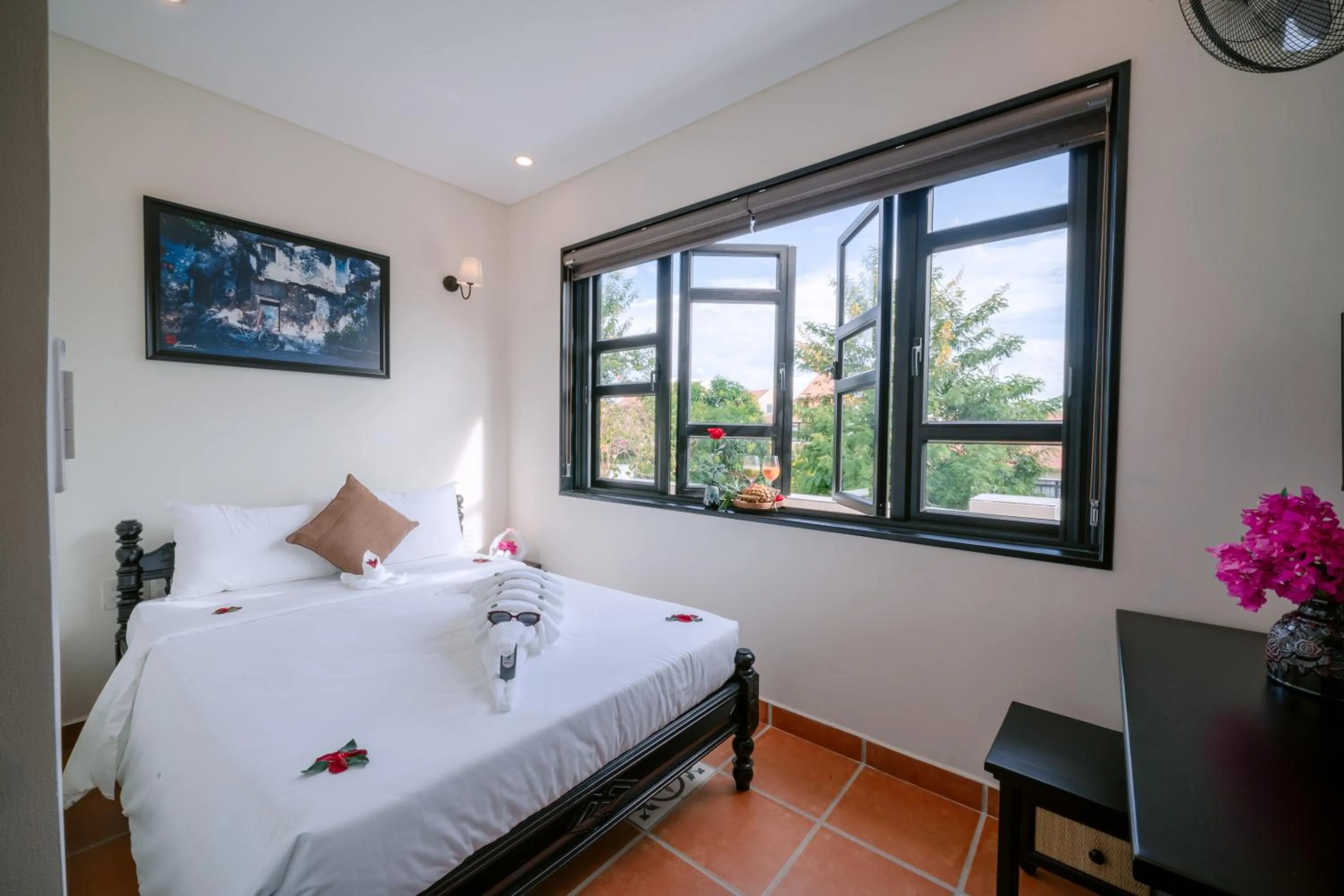 Bed in Du Yen Hoi An Villa