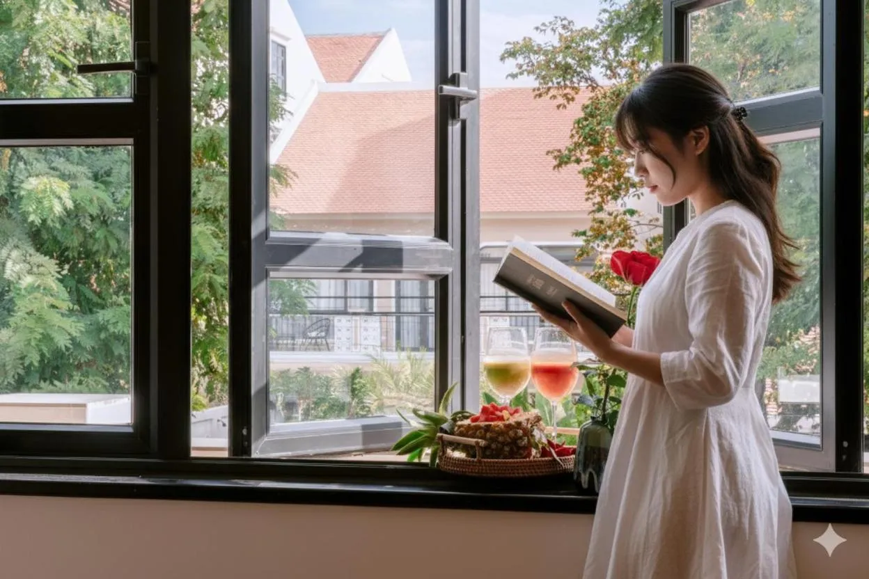 Bed in Du Yen Hoi An Villa