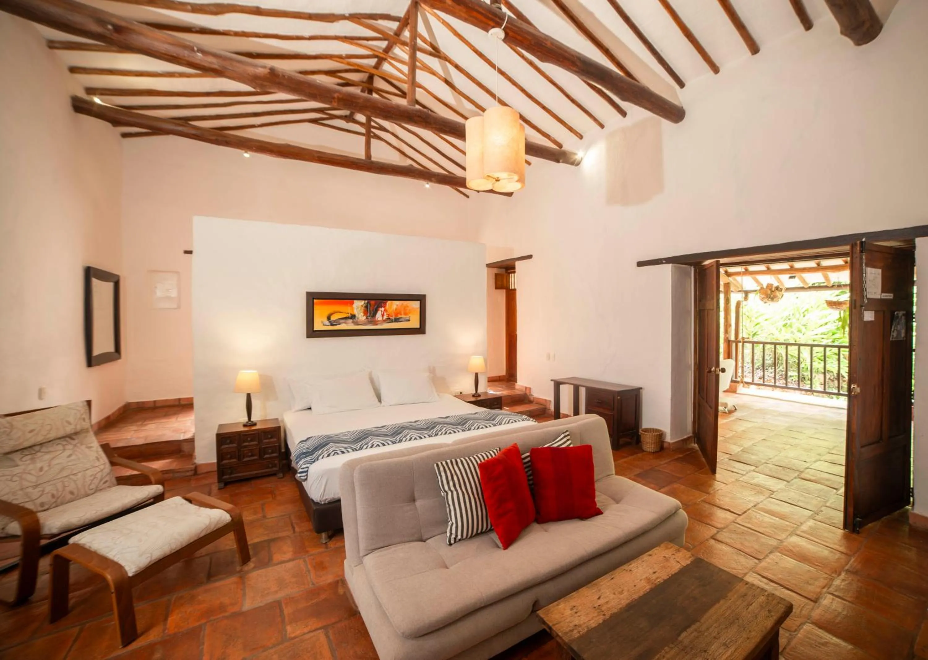 Photo of the whole room, Bed in Achiotte by Masaya Collection