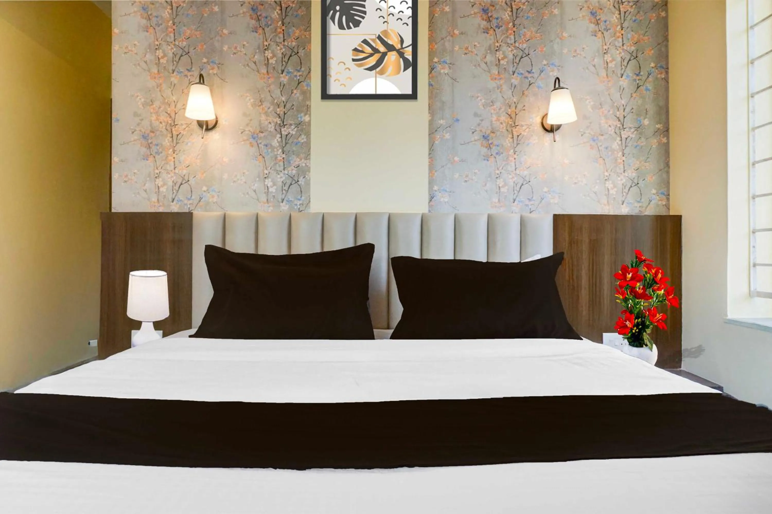 Bedroom, Bed in Hotel O Veerbhadra Nagar Baner