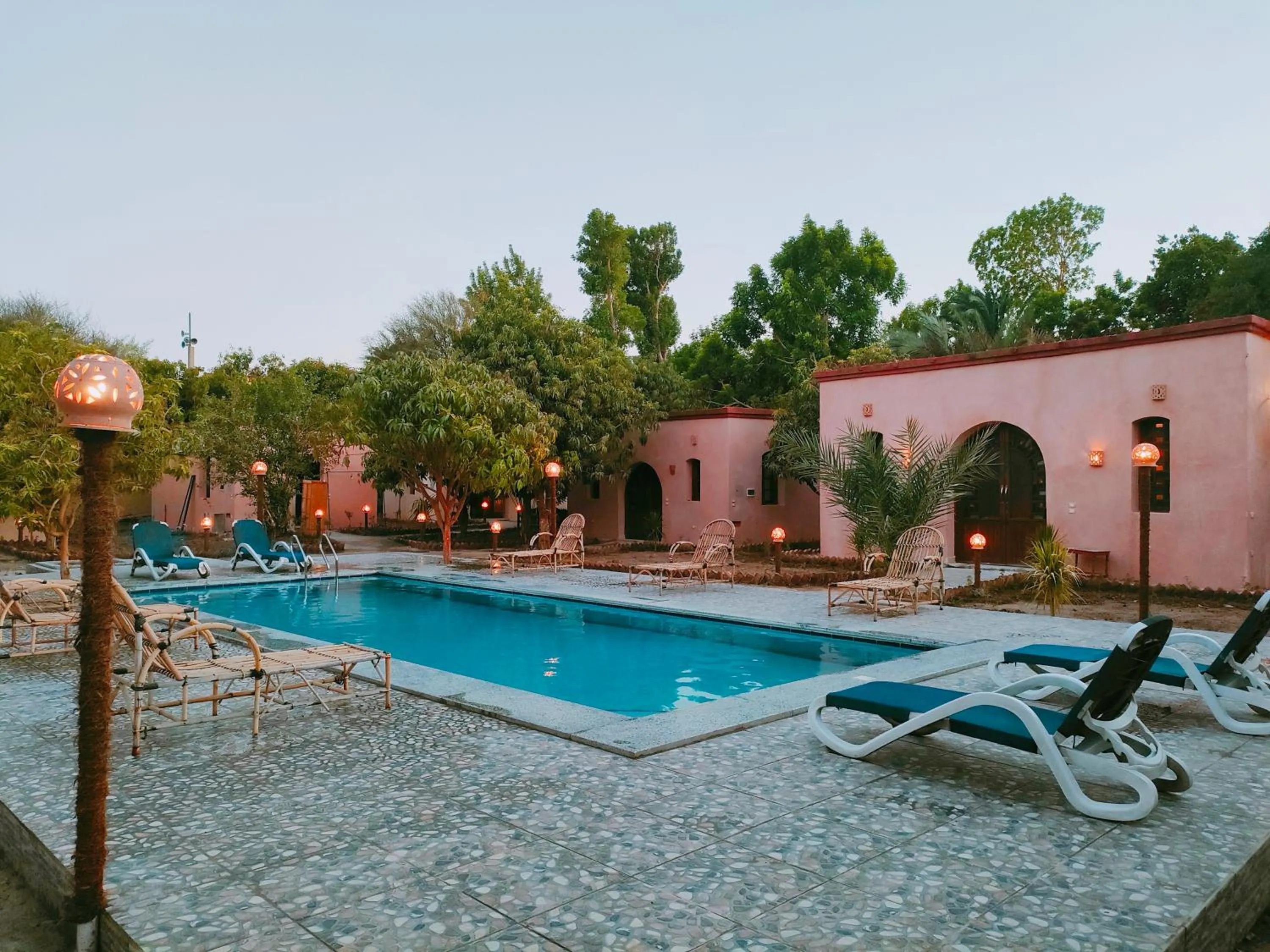 Pool view in El Juneina Villas