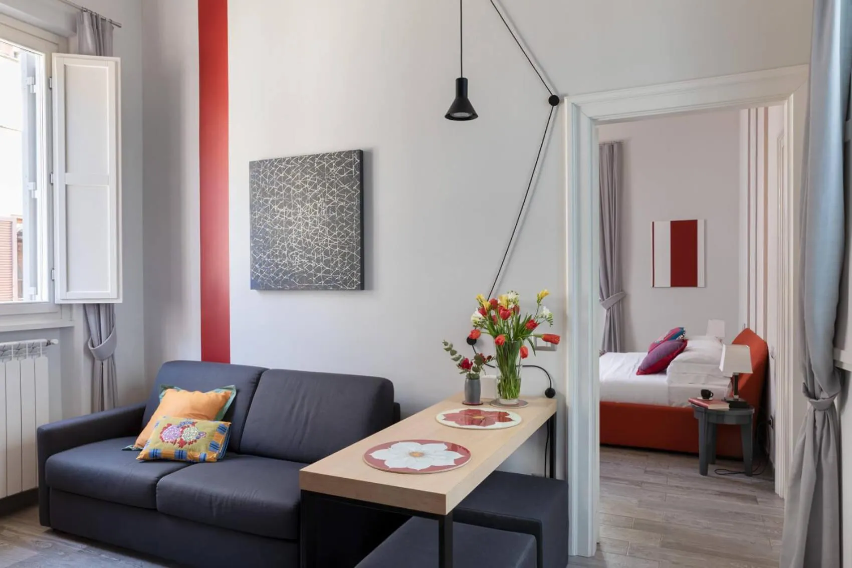 Lounge or bar in Now Apartments, ApartHotel in the heart of Rome