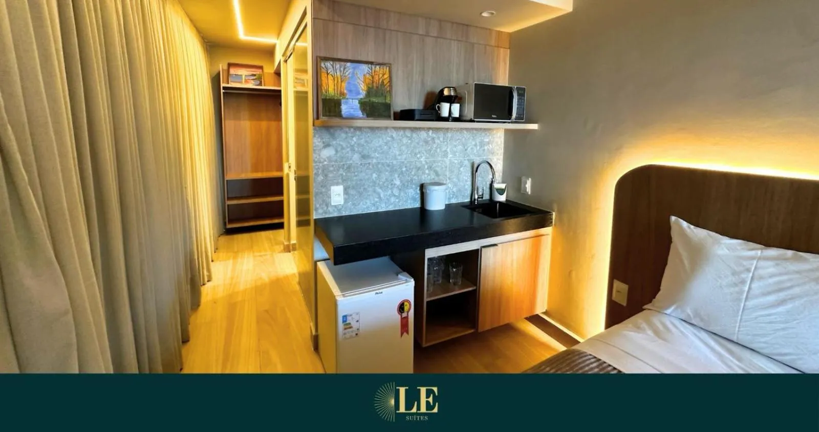 Bed in Setai Yacht Apart Hotel by lesuites