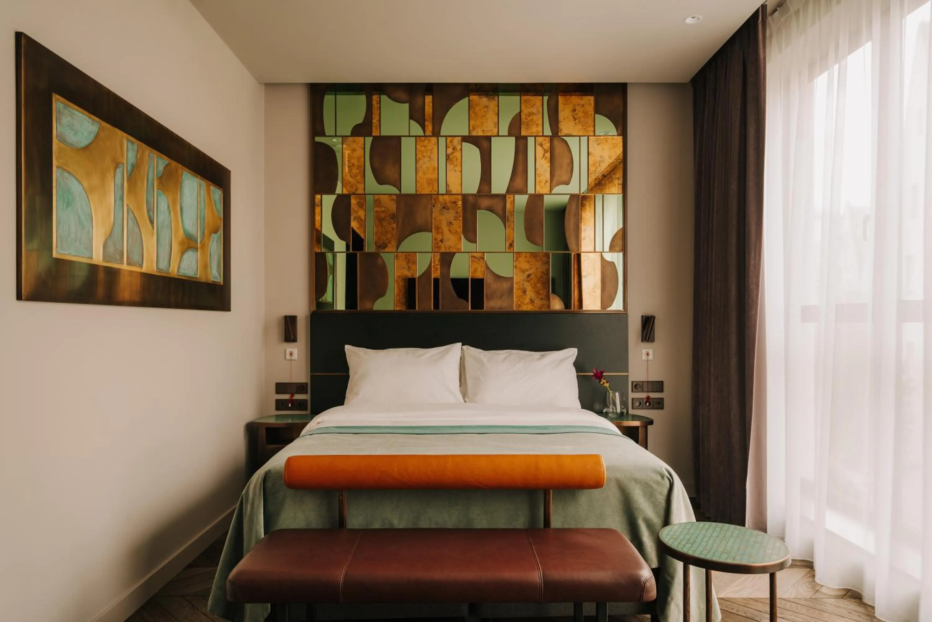 Bed in The Cyrus Hotel