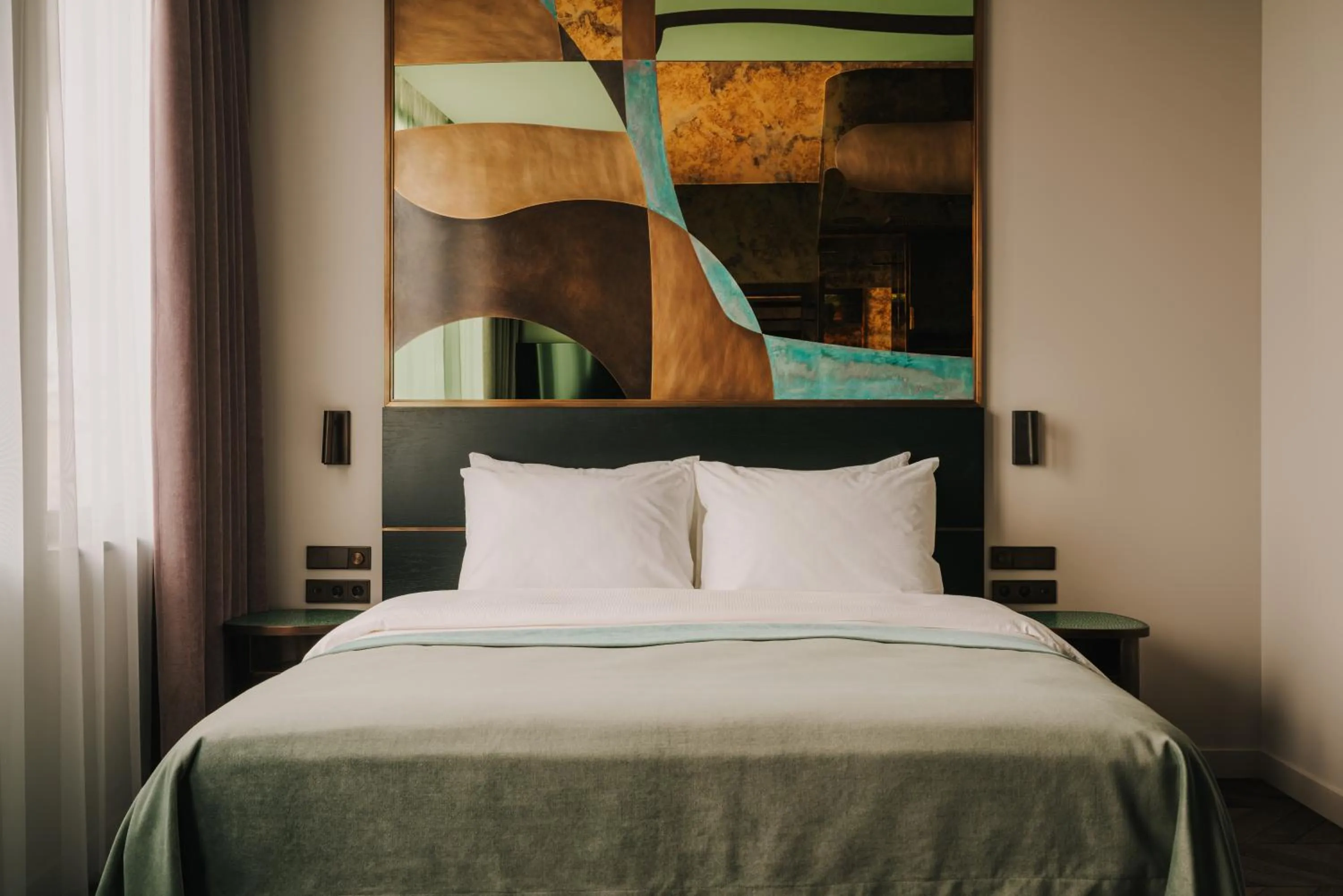 Bed in The Cyrus Hotel