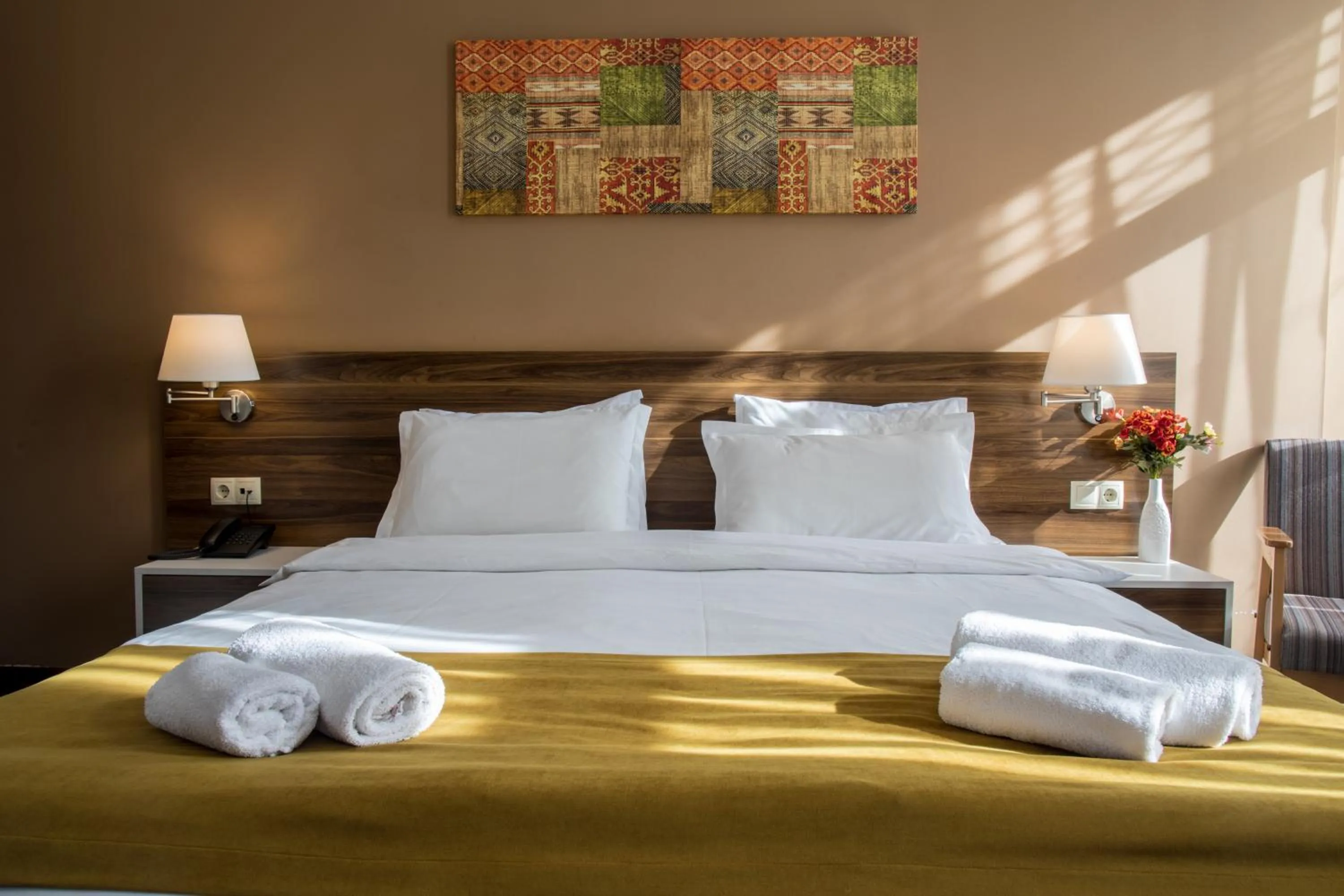 Bed in Point Hotel Tbilisi