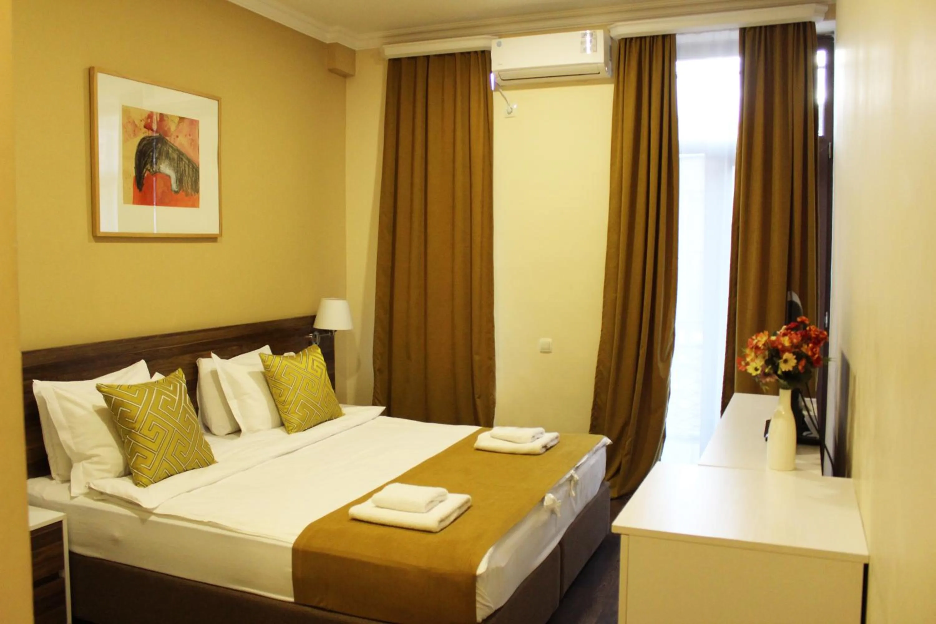 Bed in Point Hotel Tbilisi