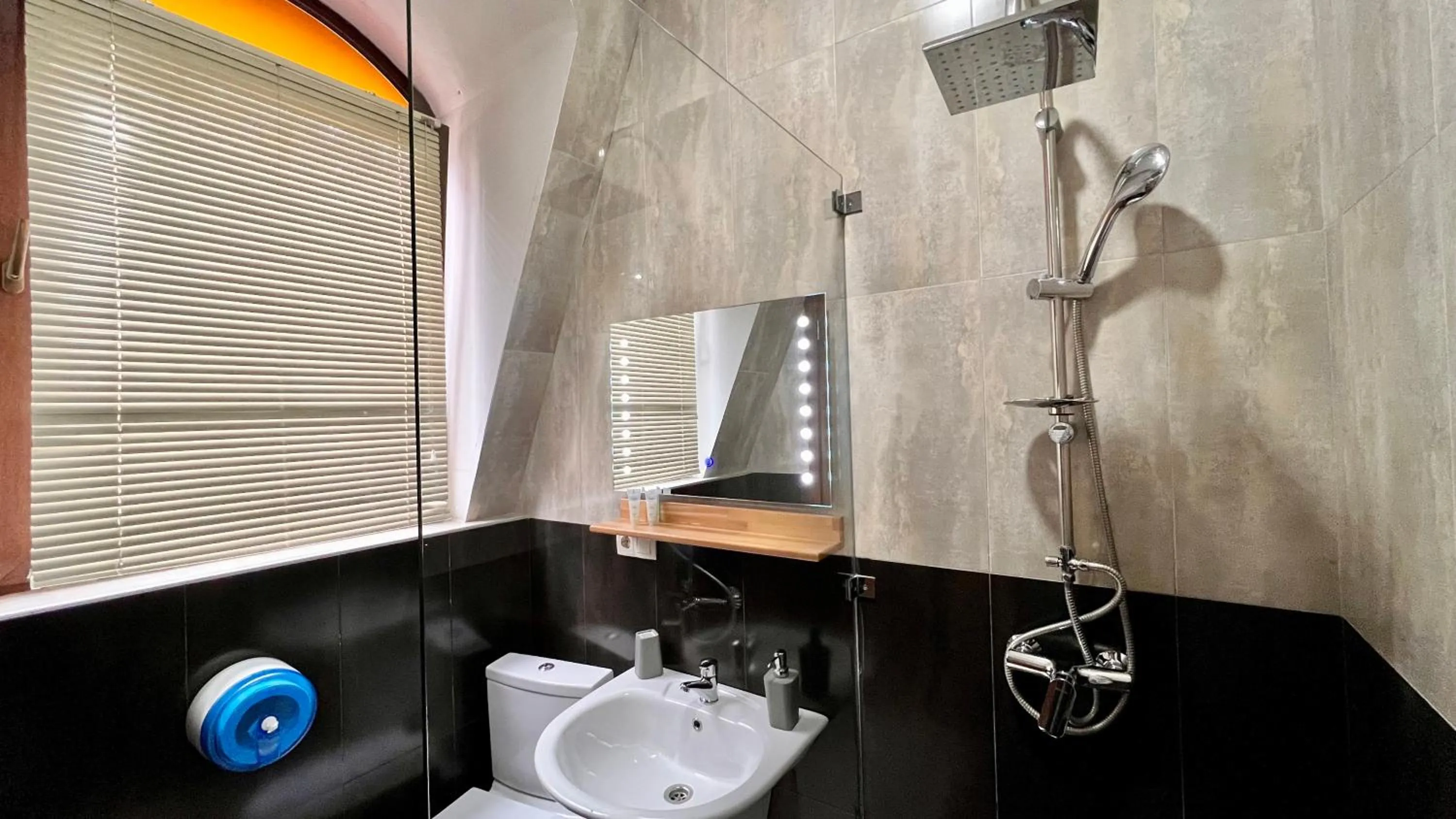 Shower, Bathroom in Point Hotel Tbilisi