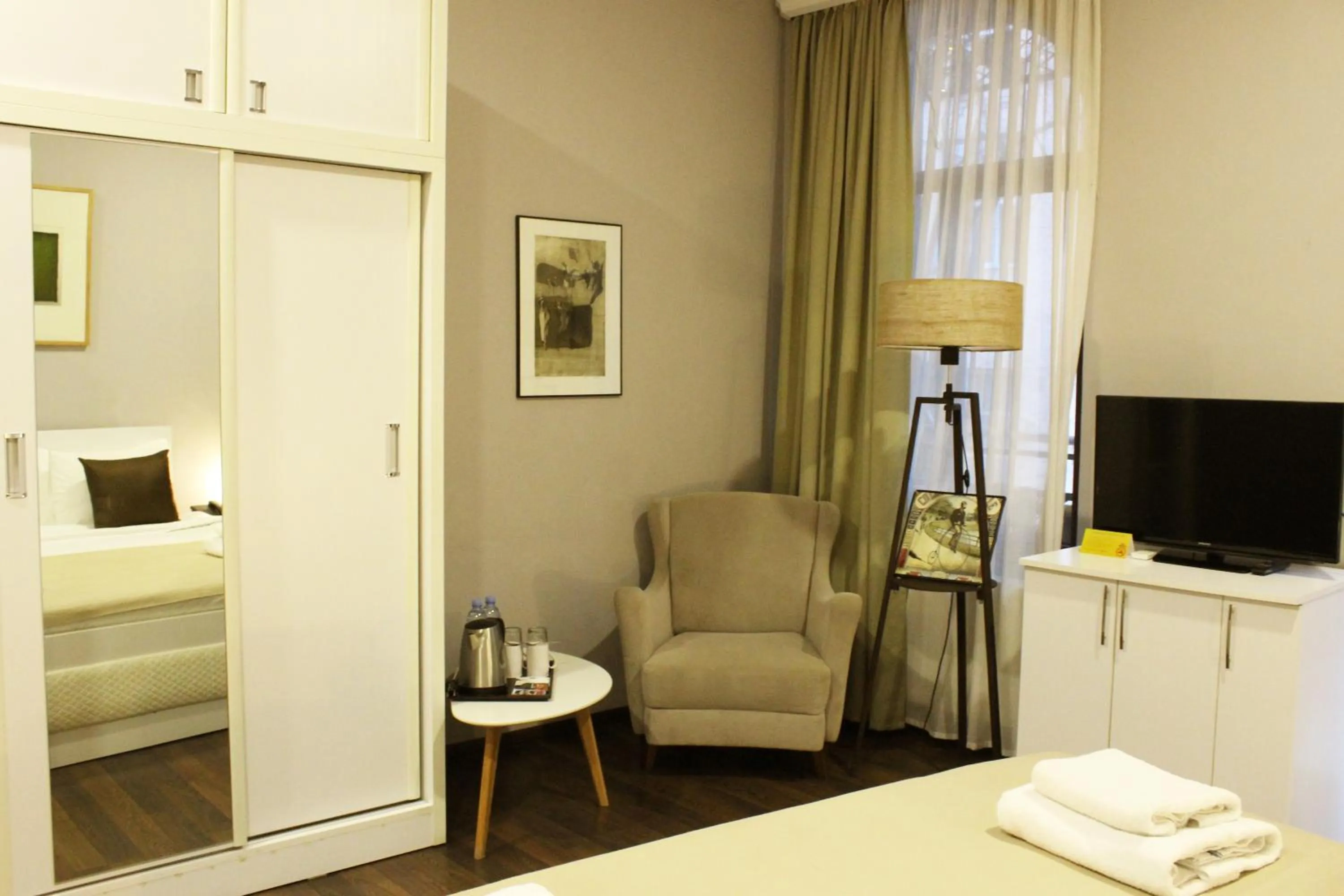 Bed in Point Hotel Tbilisi