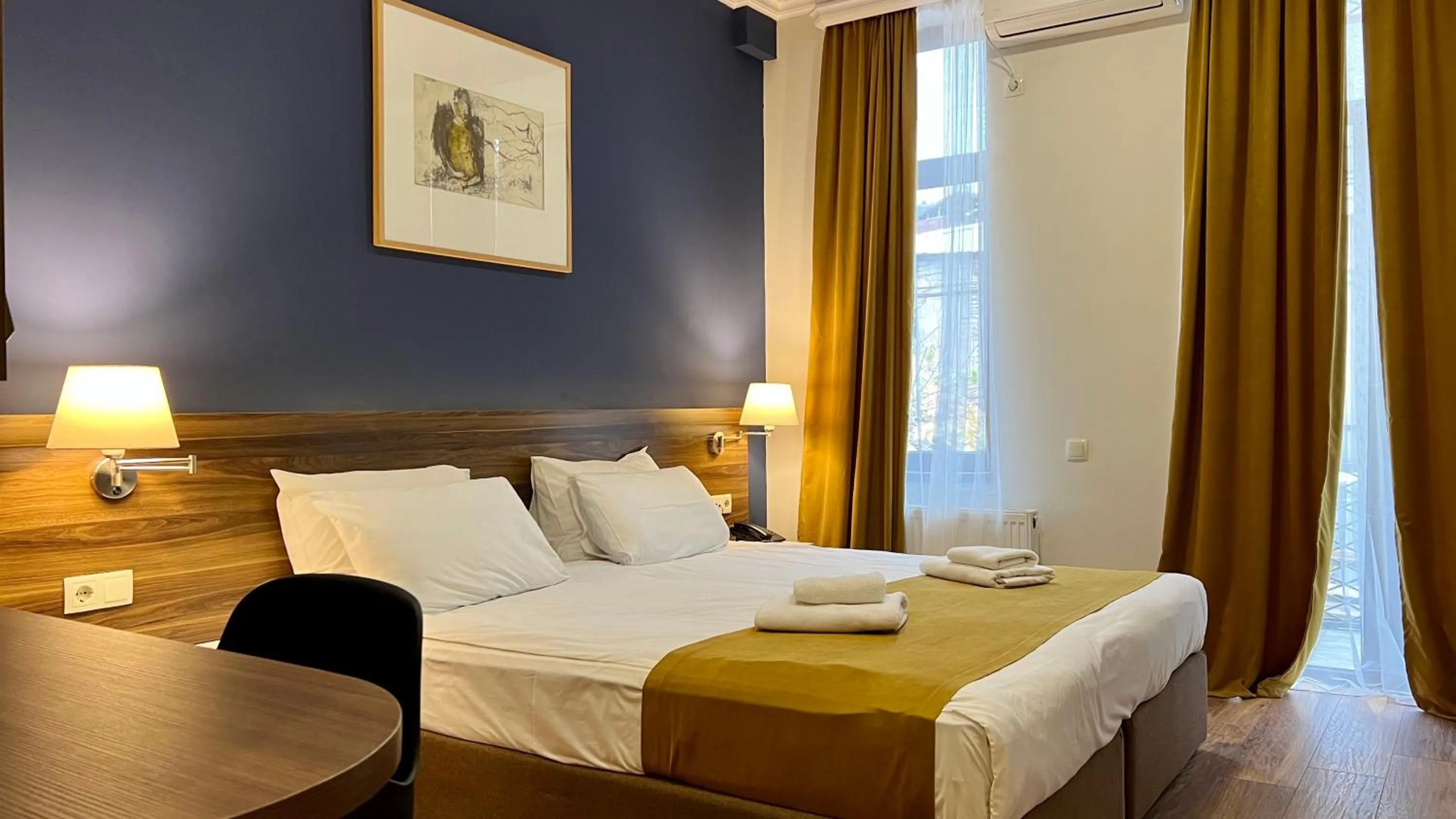 Bed in Point Hotel Tbilisi