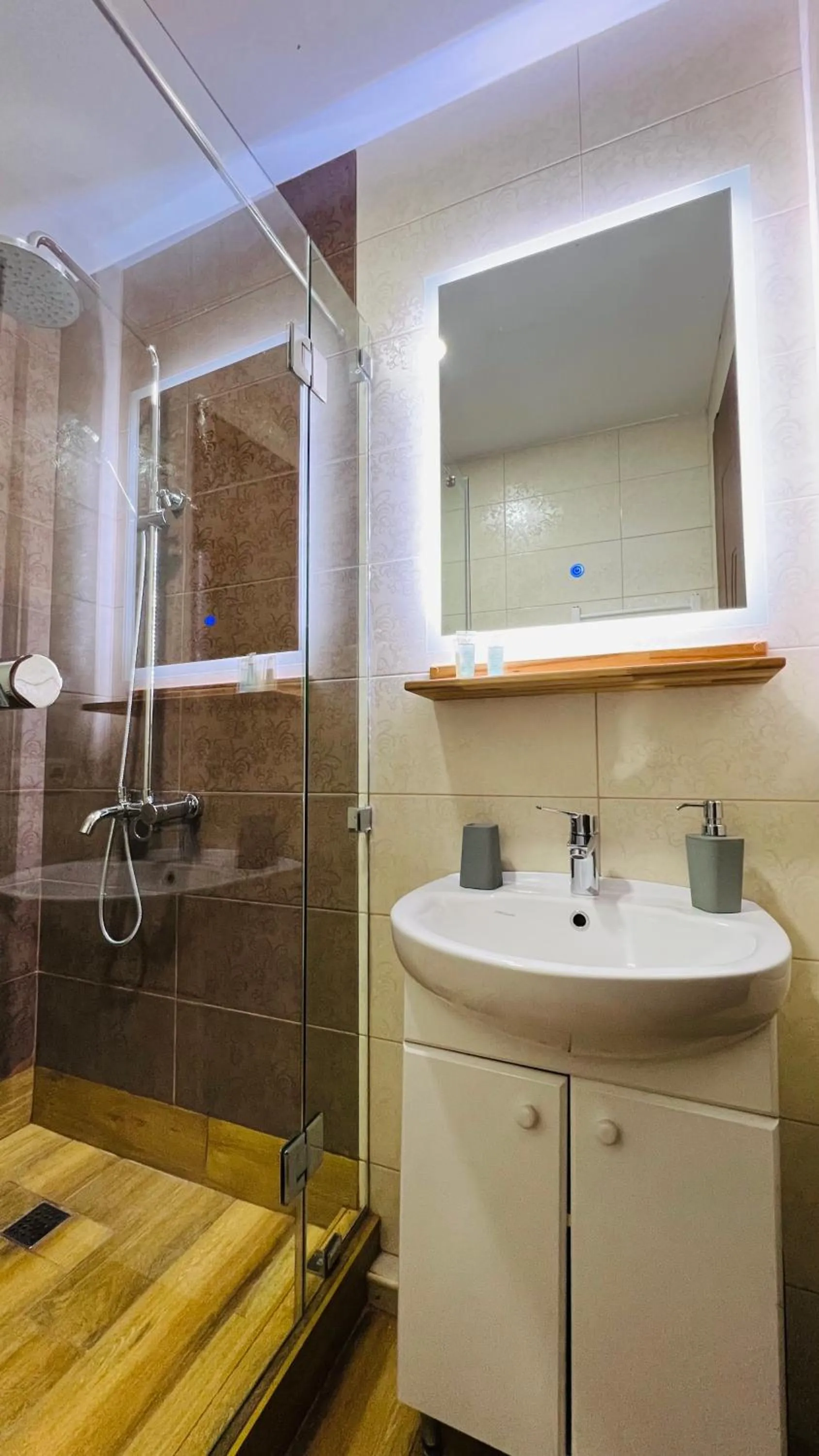 Shower, Bathroom in Point Hotel Tbilisi