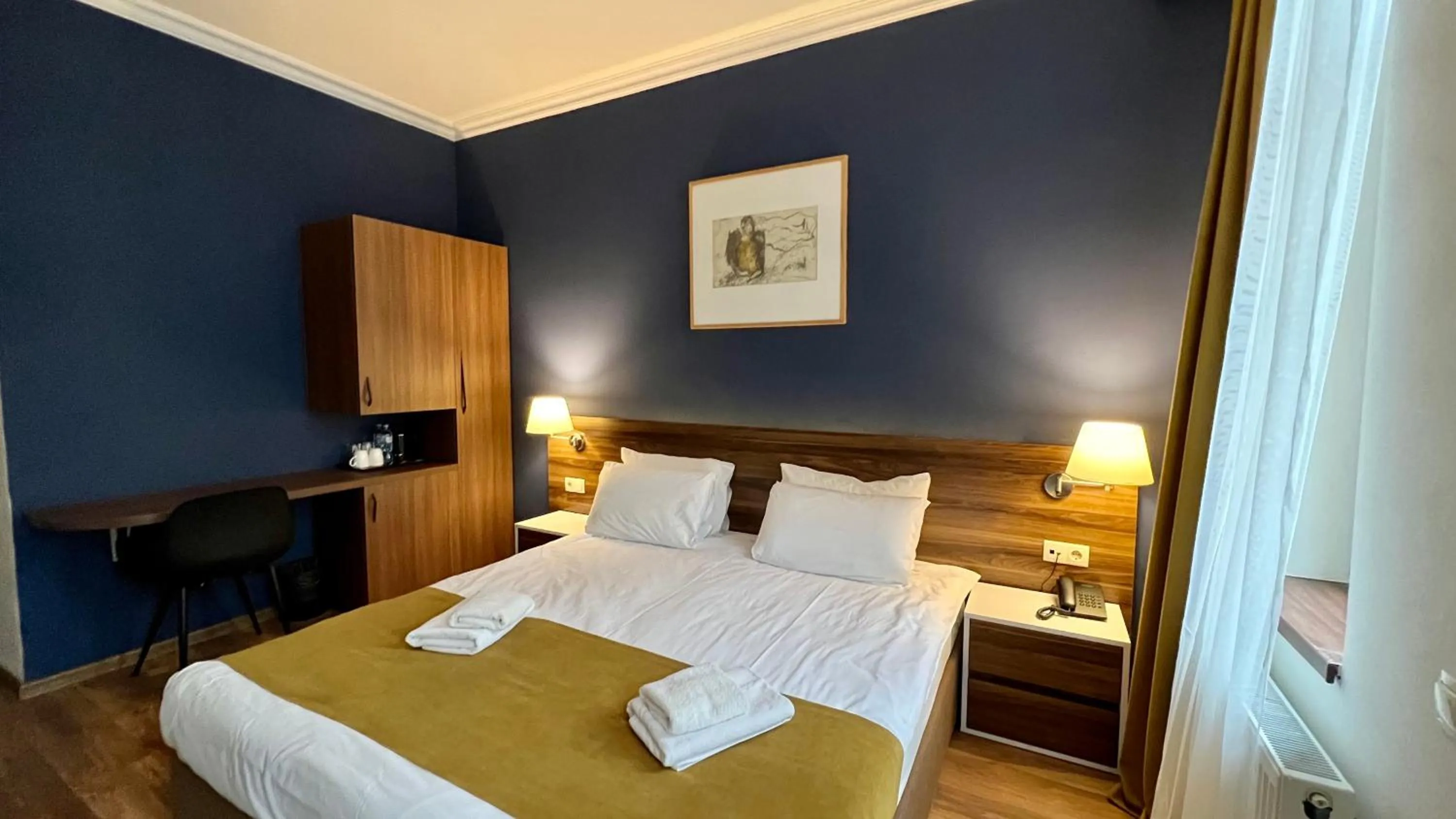 Bed in Point Hotel Tbilisi