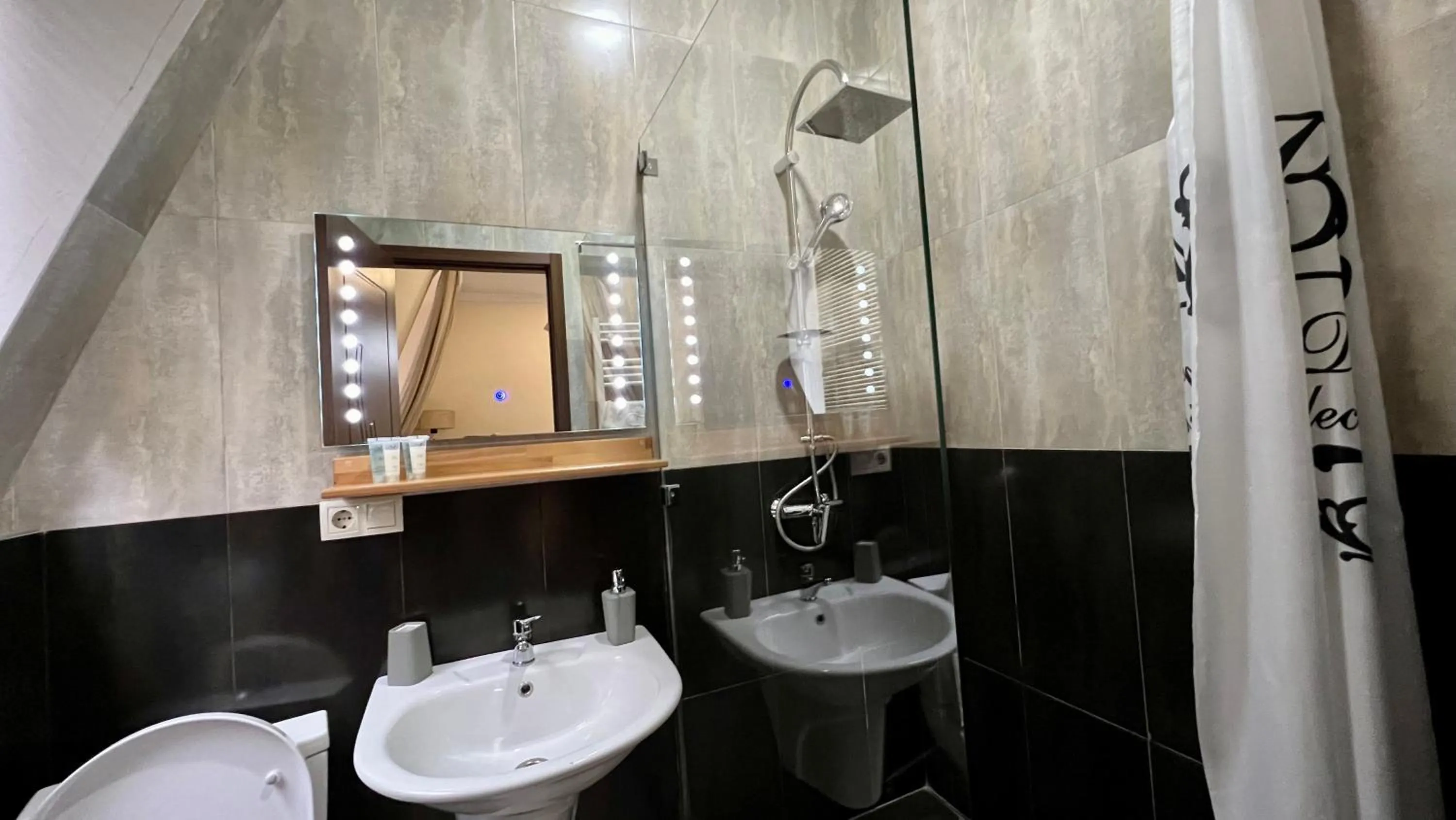 Shower, Bathroom in Point Hotel Tbilisi