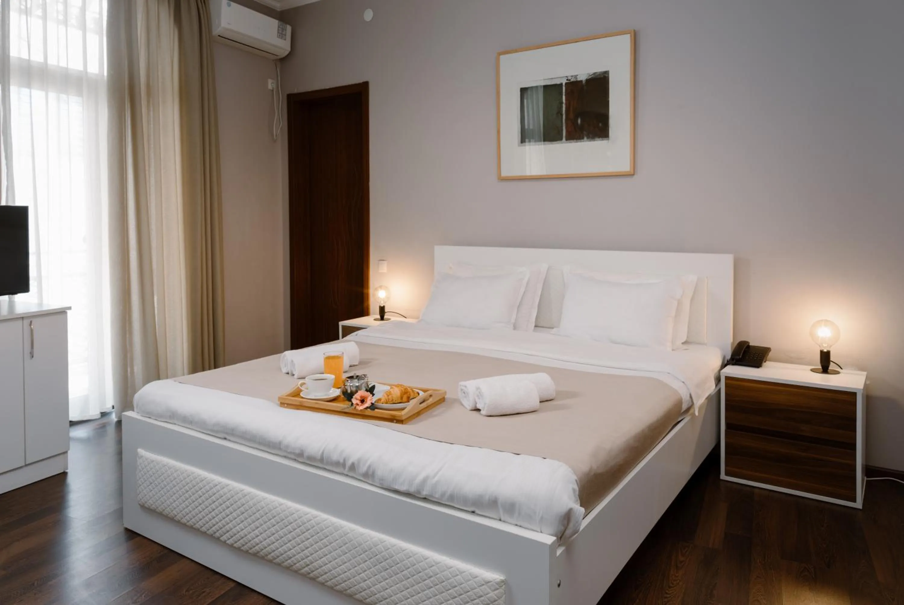 Bed in Point Hotel Tbilisi