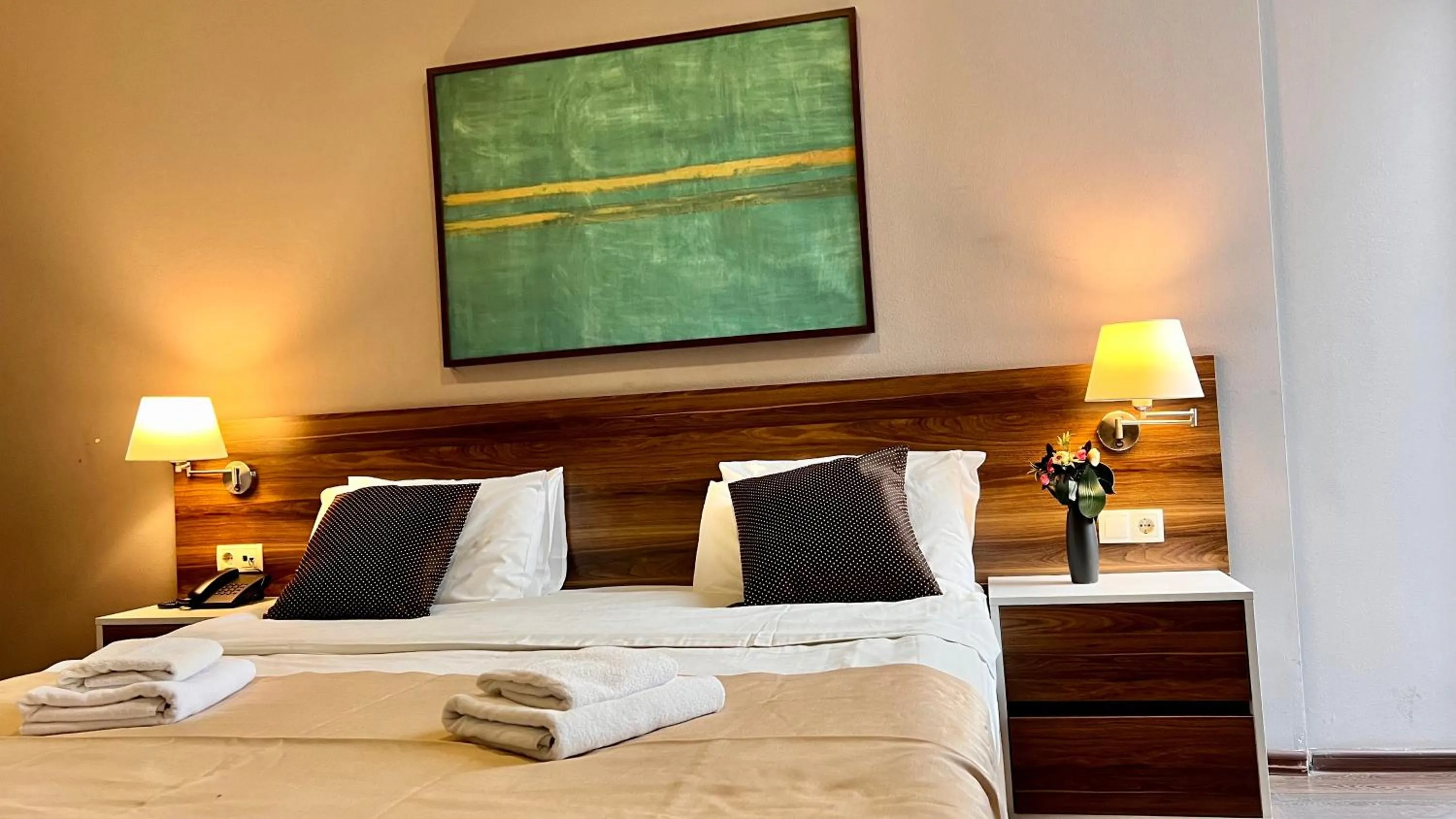 Bed in Point Hotel Tbilisi