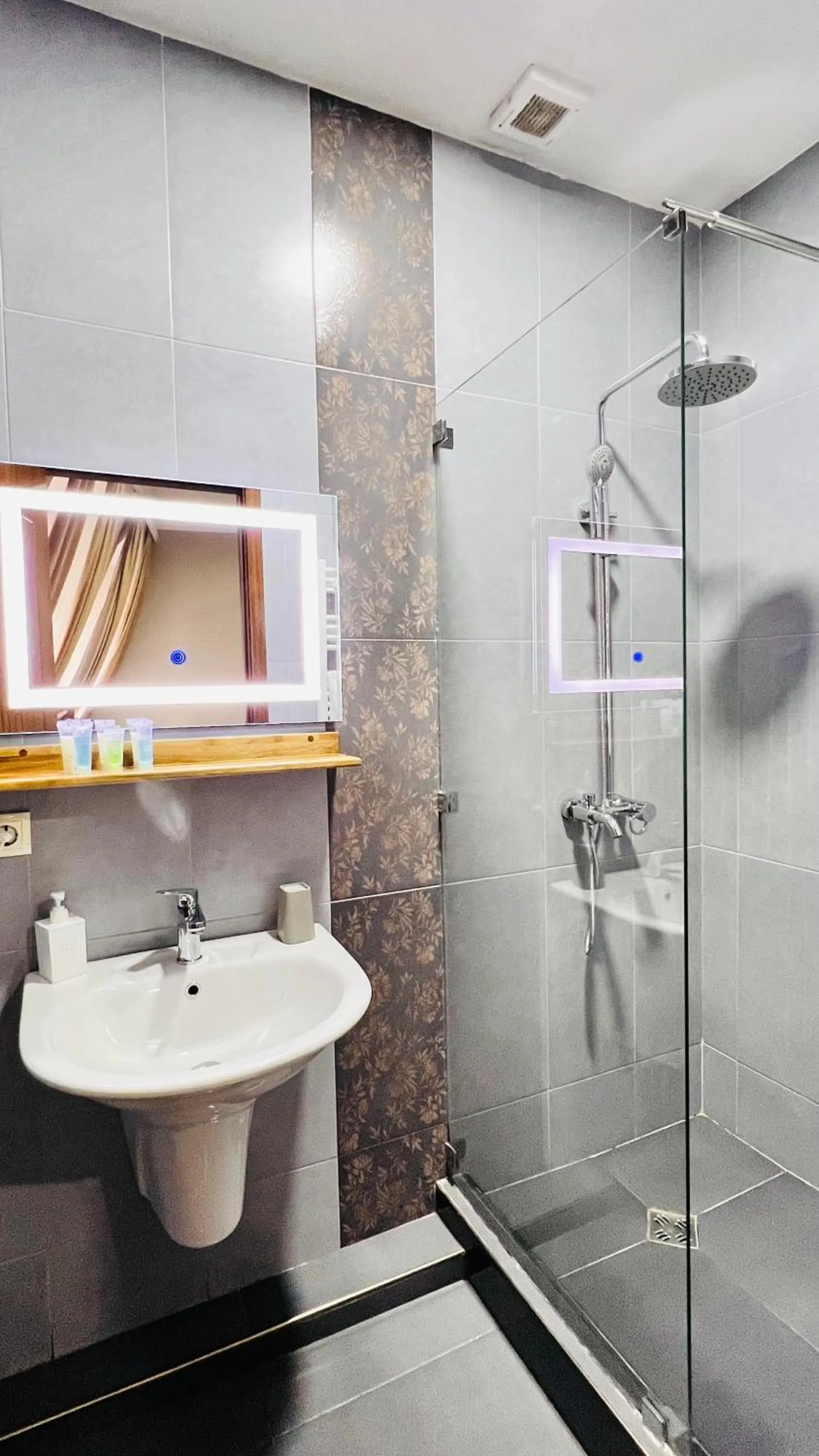 Shower, Bathroom in Point Hotel Tbilisi