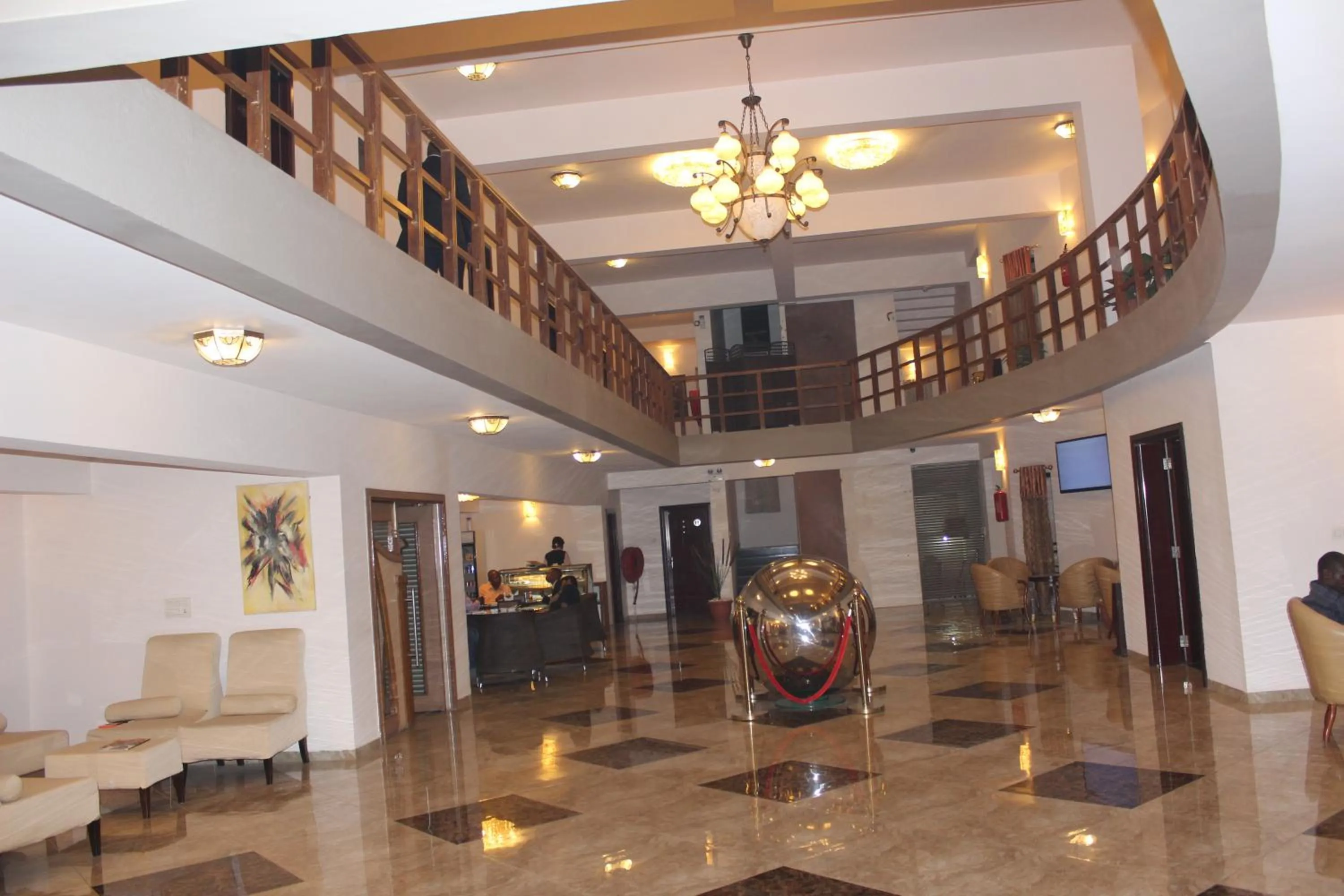 Lobby or reception in Hotel Lubumbashi