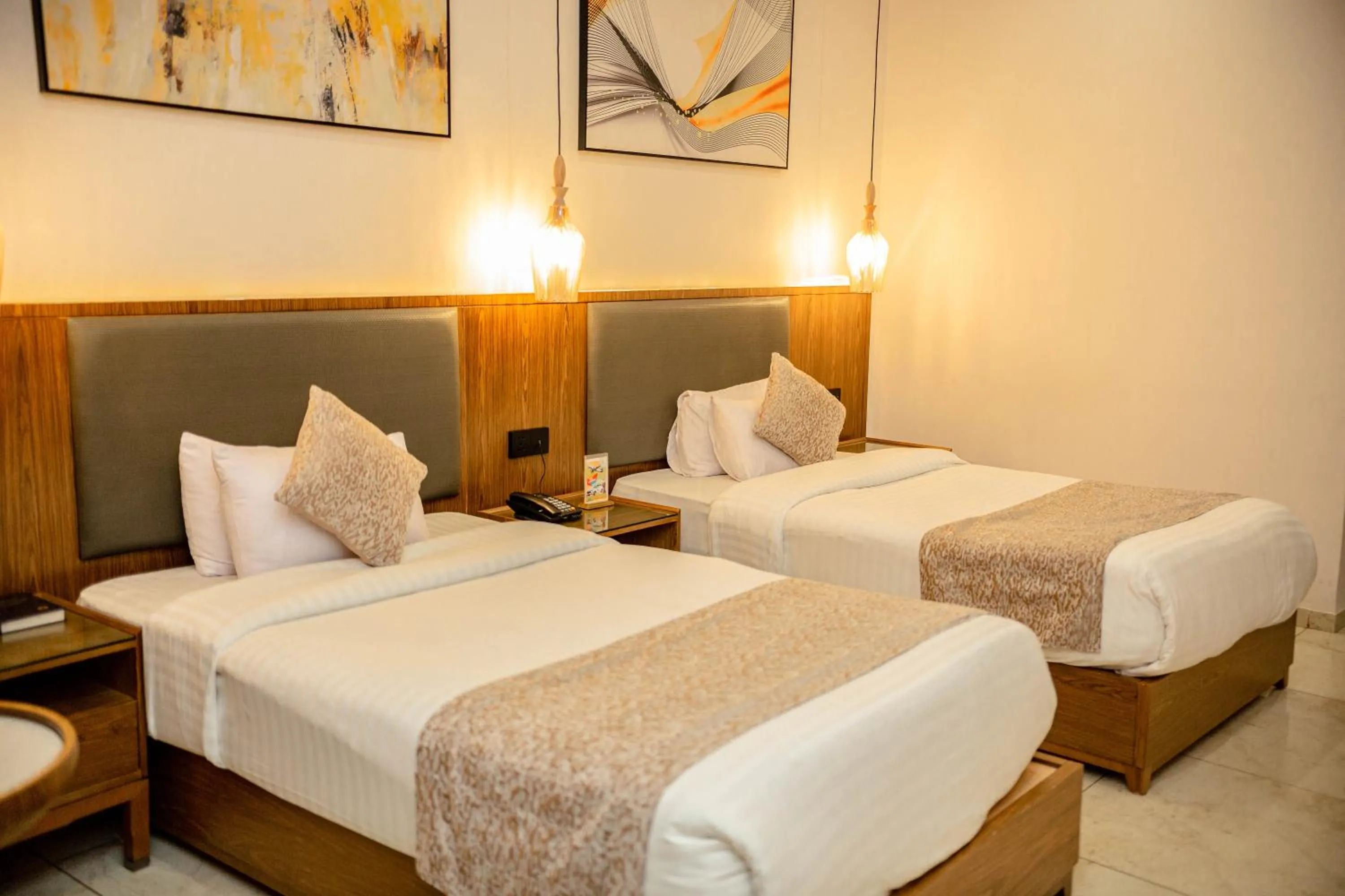 Bedroom, Bed in Hotel Lubumbashi