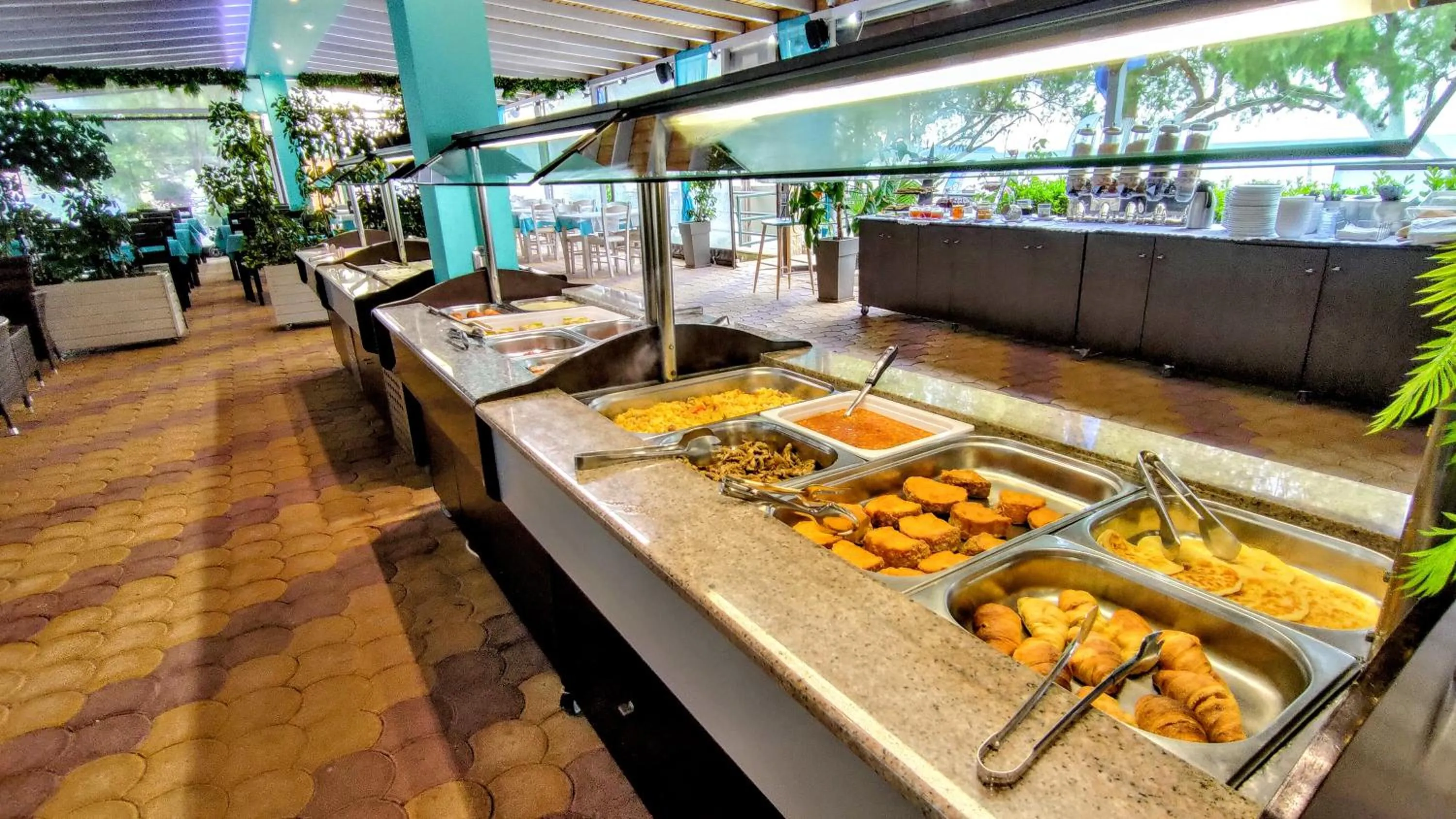 Buffet breakfast in Grand Beach Hotel Thassos