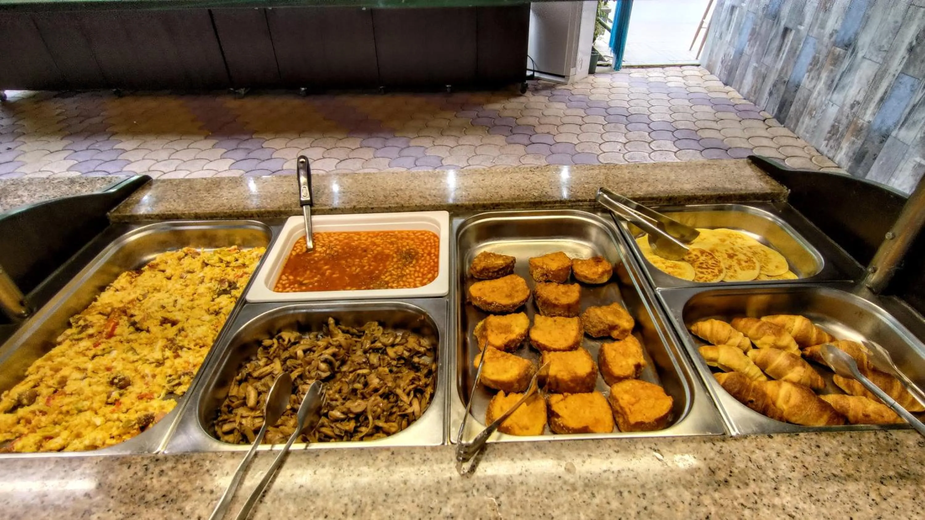 Buffet breakfast in Grand Beach Hotel Thassos