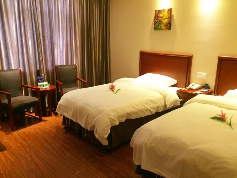 Bed in GreenTree Inn Fuyang Shopping Mall
