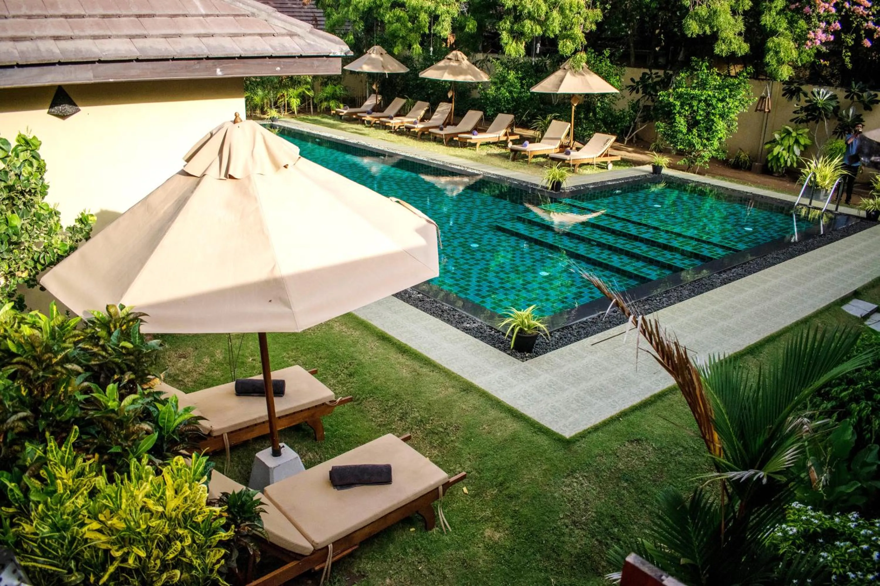 Pool view in The Spice Trail