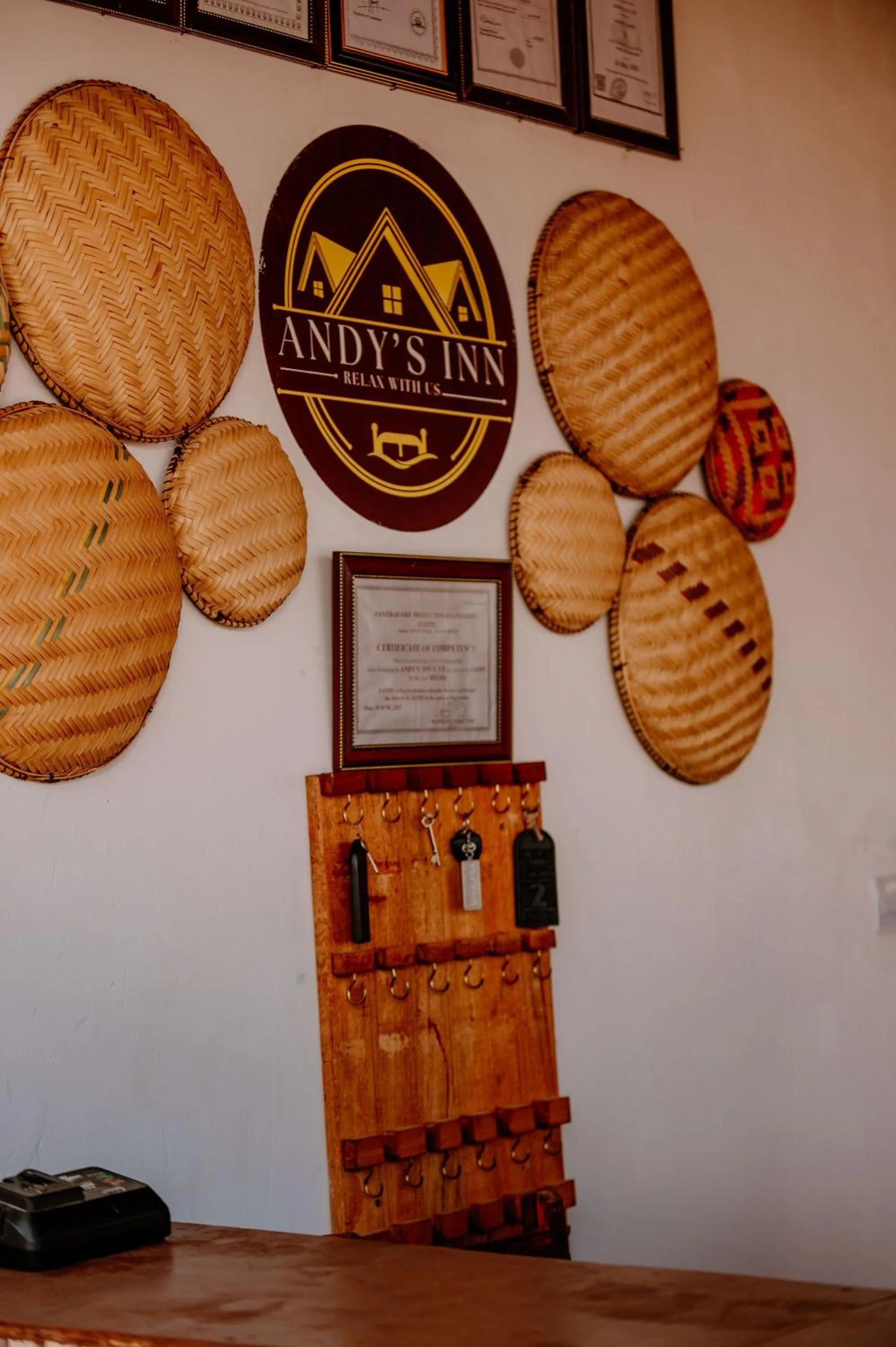 Lobby or reception in Andy's Inn