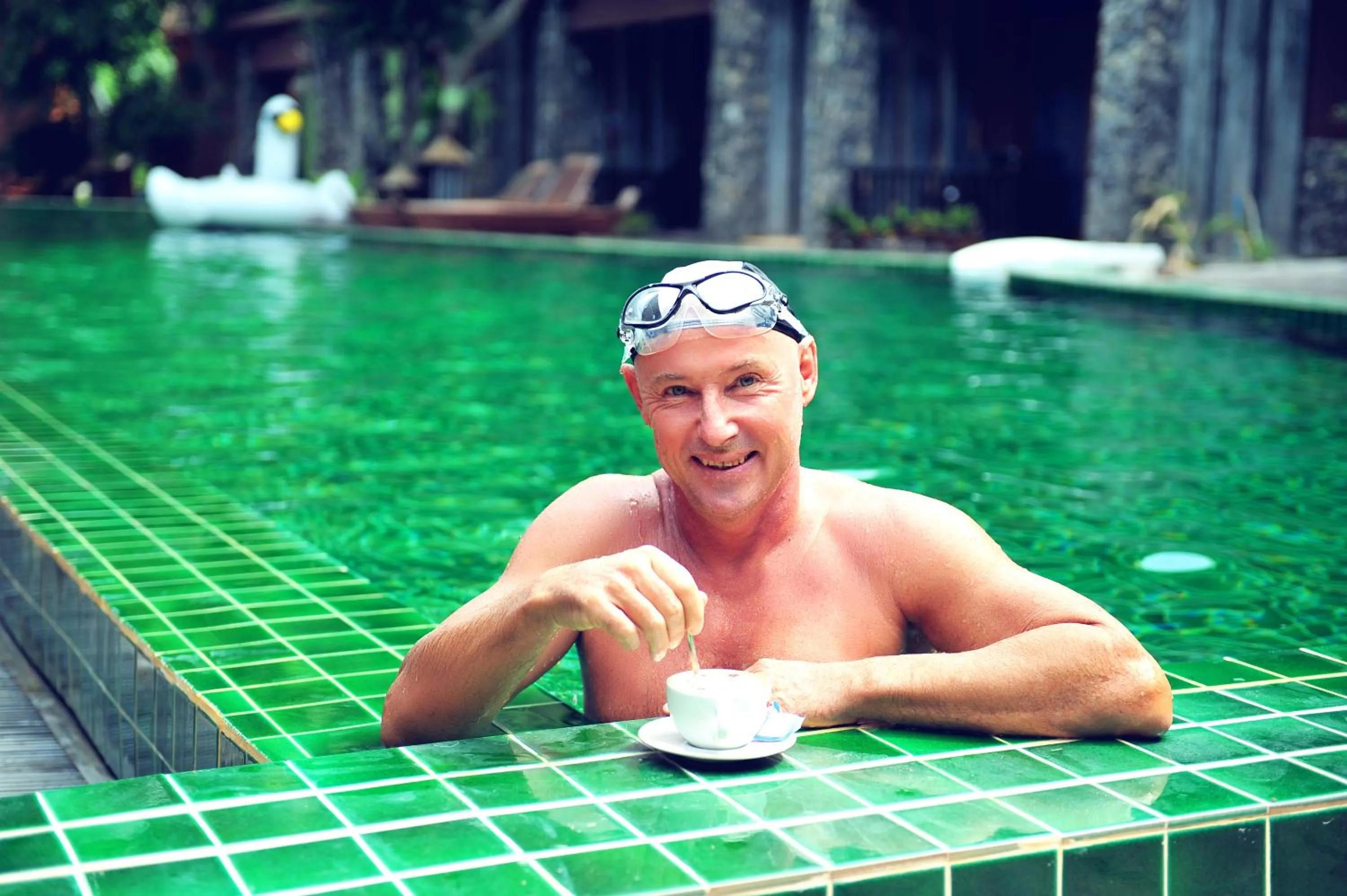 Pool view in Koh Tao Beach Club