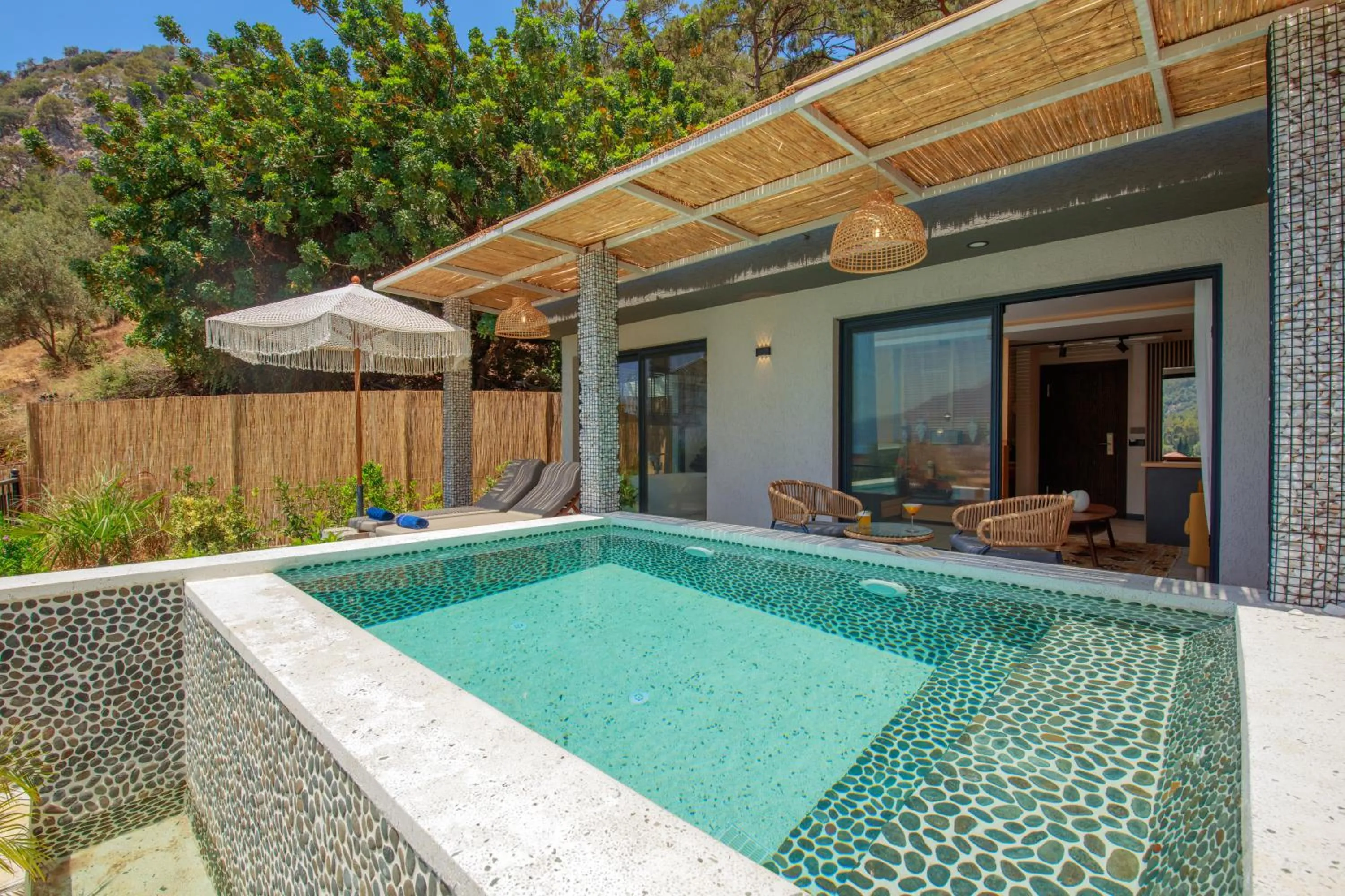 Pool view in Morina Deluxe Hotel