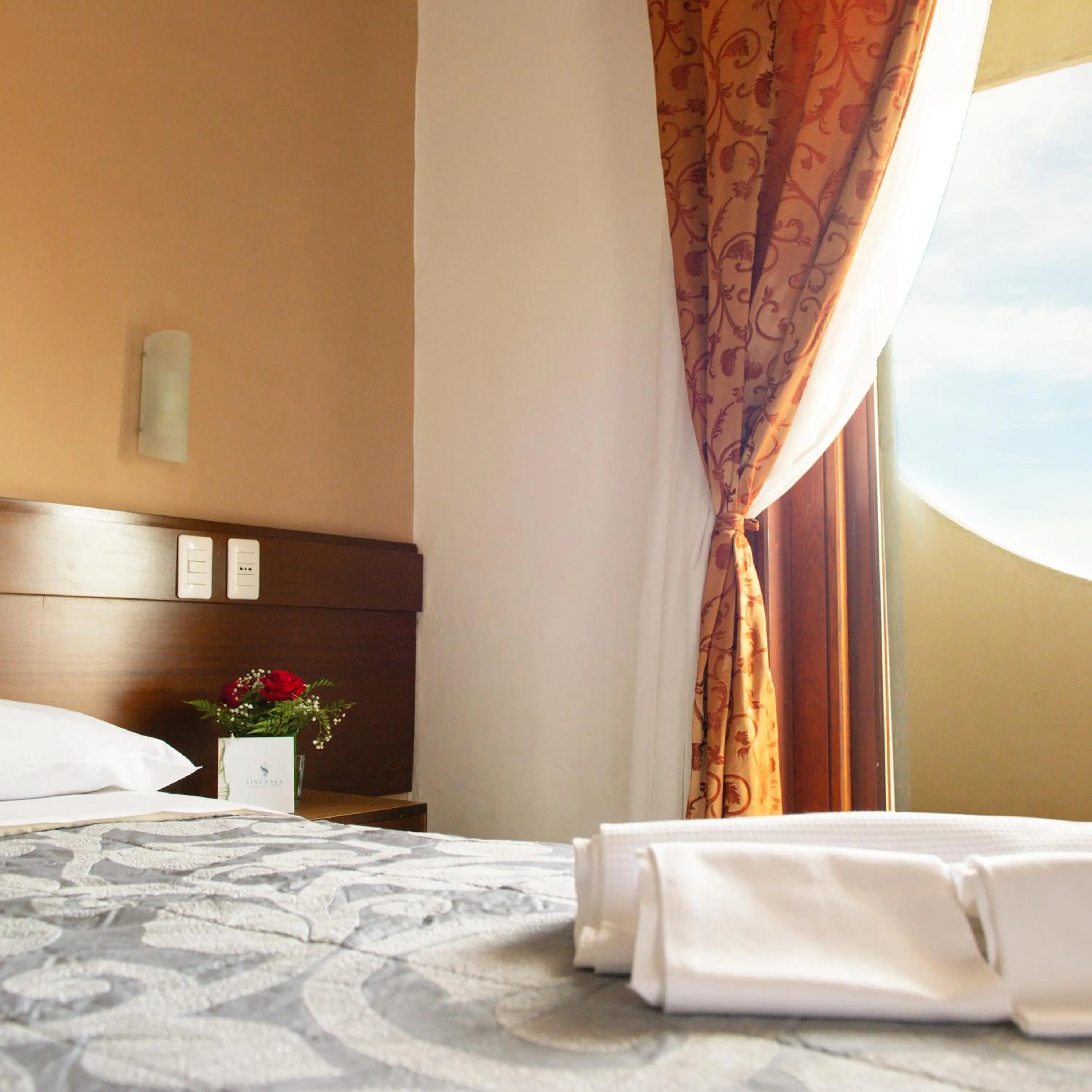 hair dresser, Bed in Hotel Sinuessa Terme