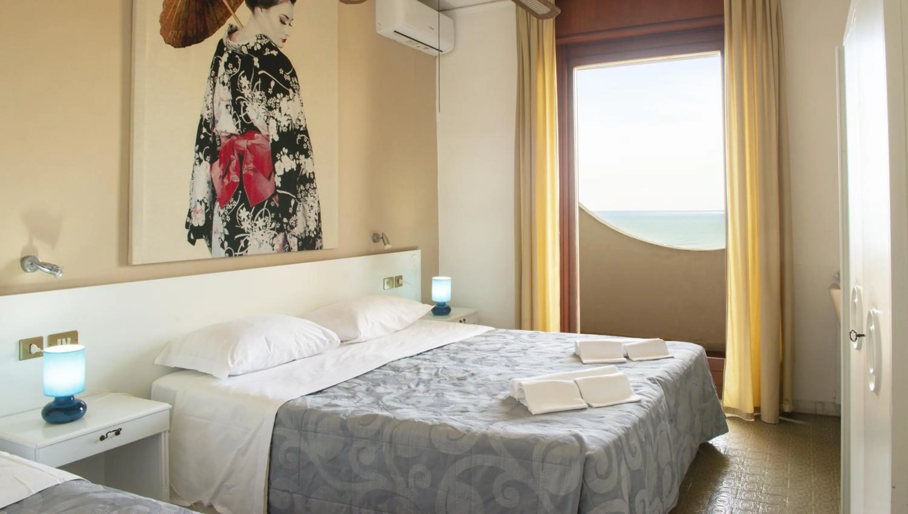 Bed in Hotel Sinuessa Terme