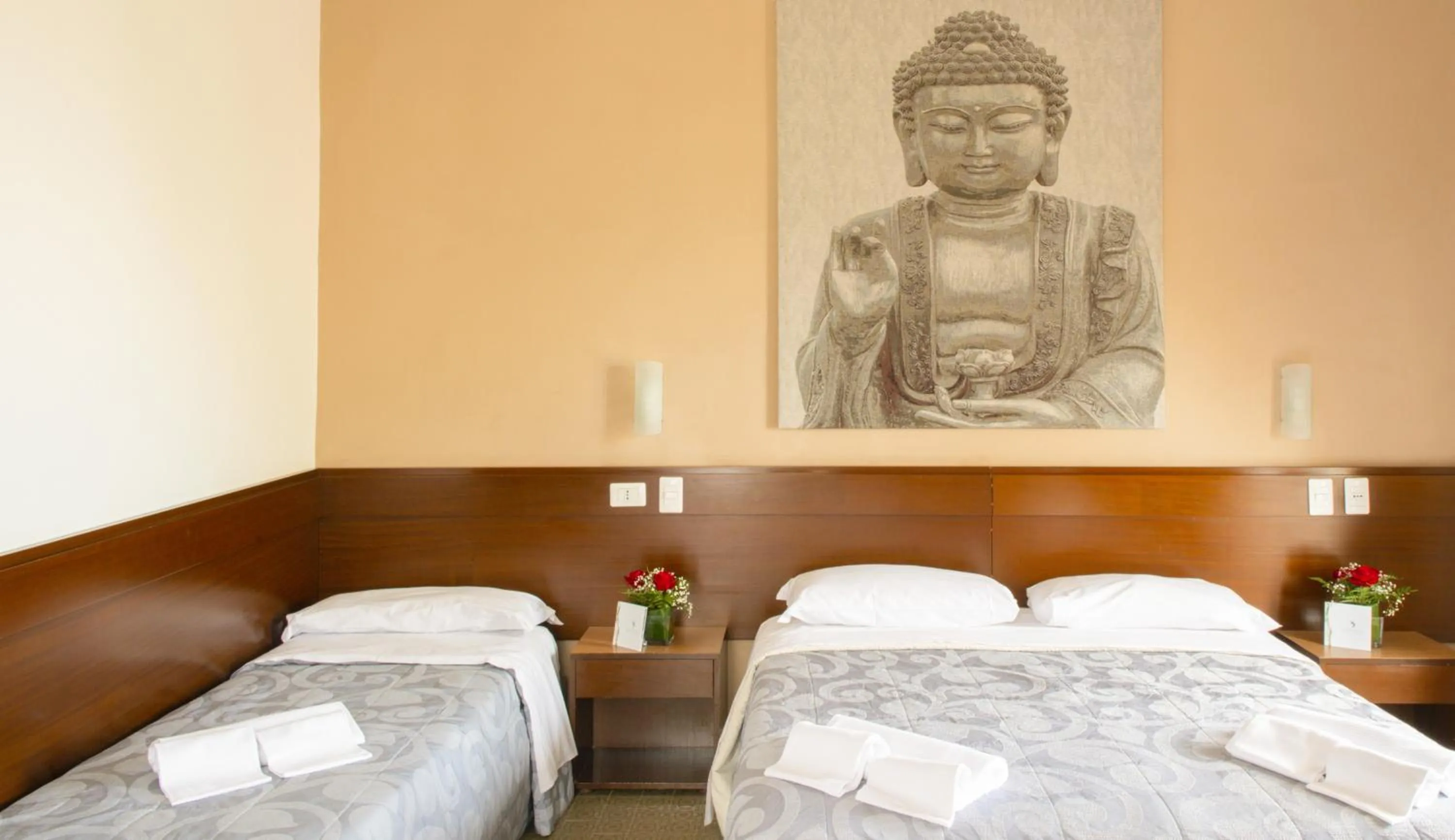 hair dresser, Bed in Hotel Sinuessa Terme