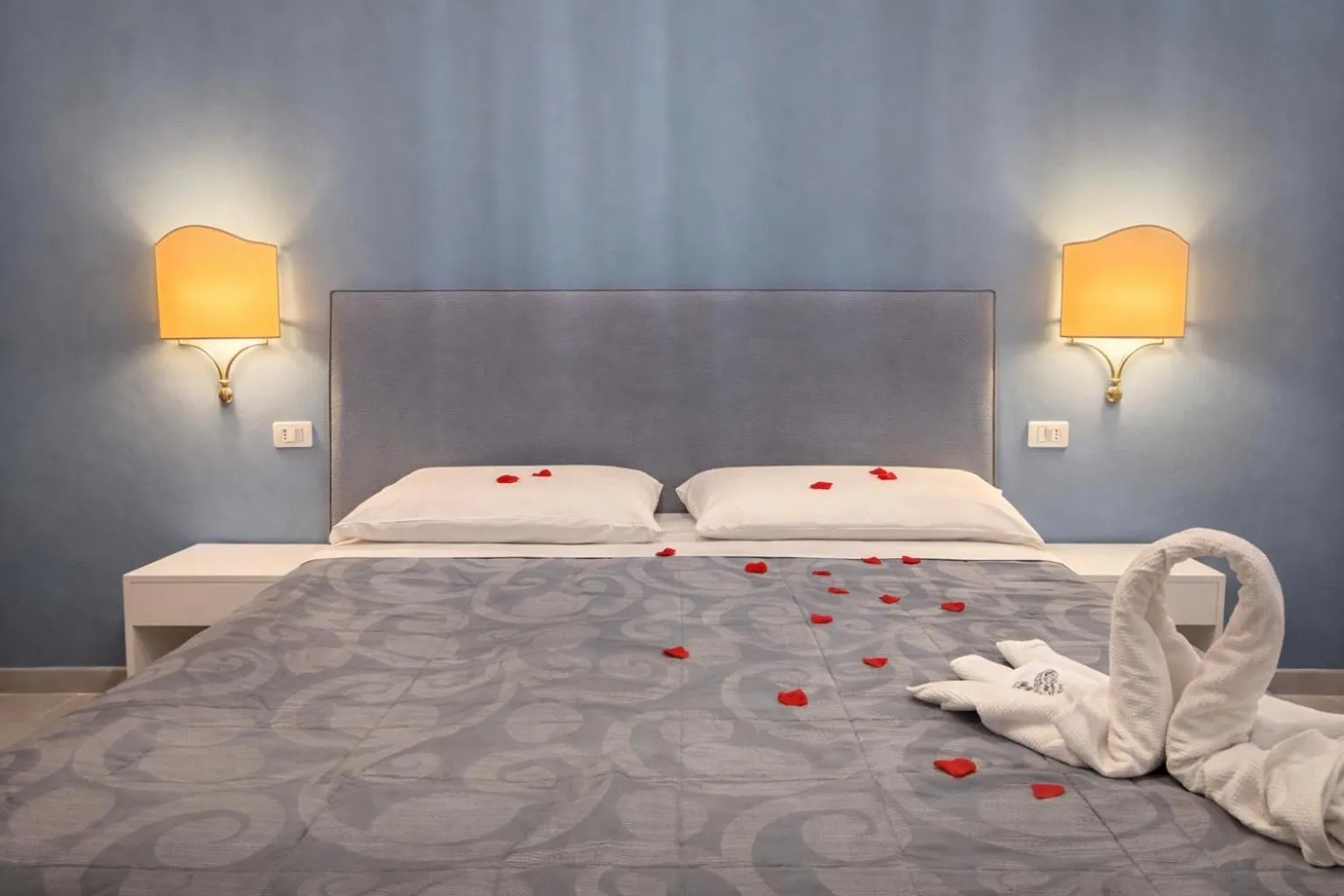 Bed in Hotel Sinuessa Terme