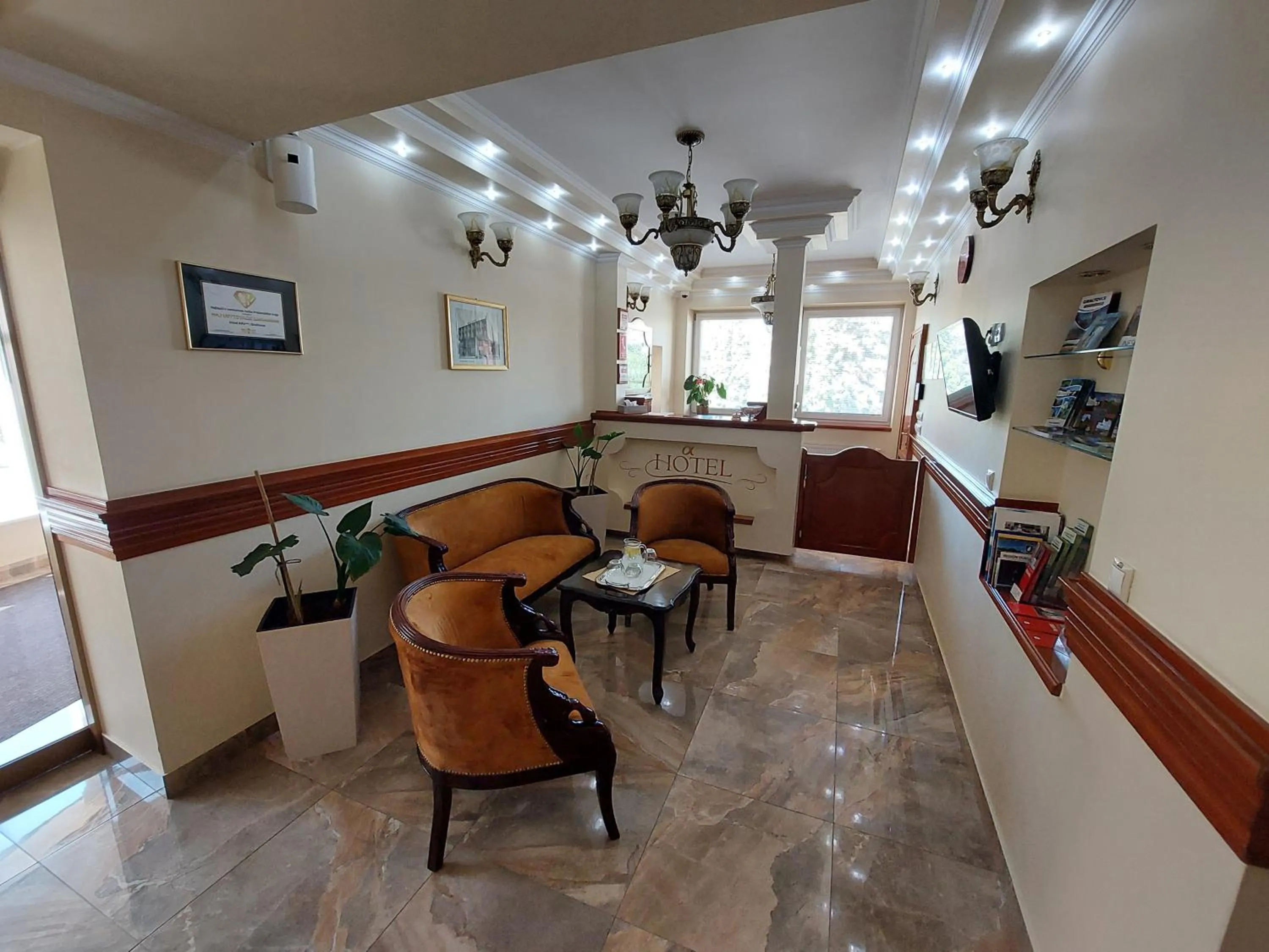 Lobby or reception in Hotel Alfa