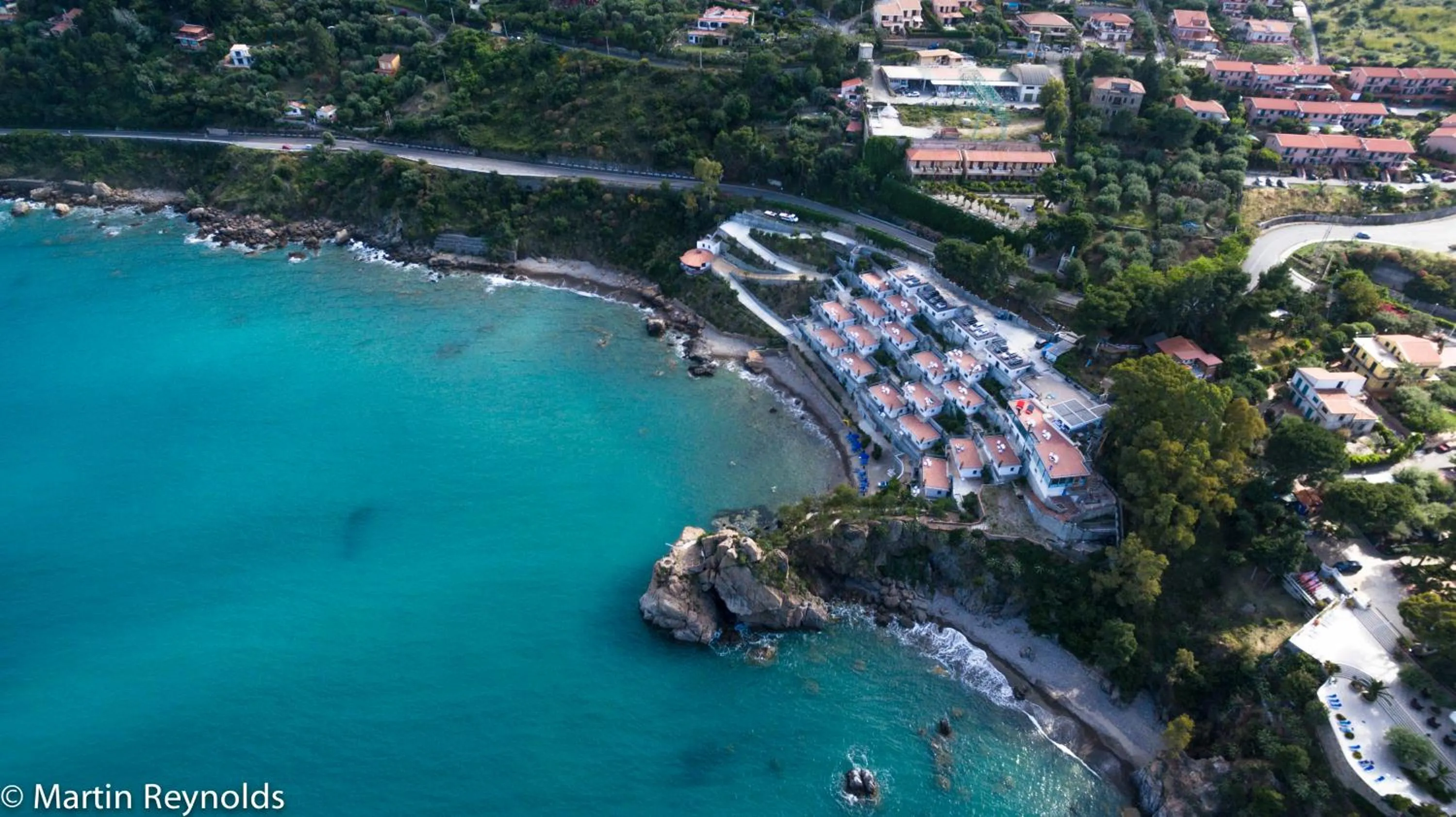 Bird's eye view in Blue Bay