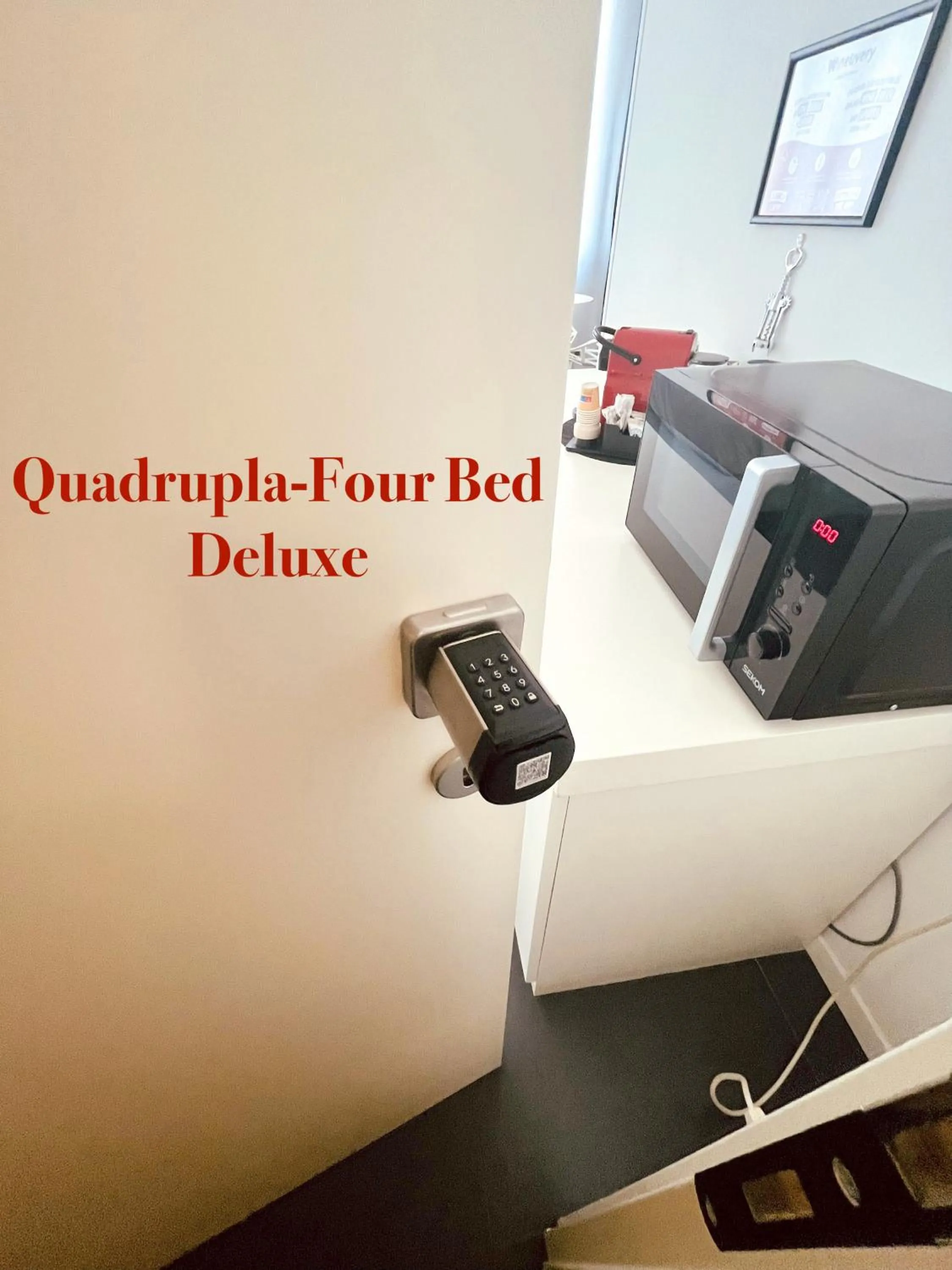 Text overlay in DiMoras house Verona