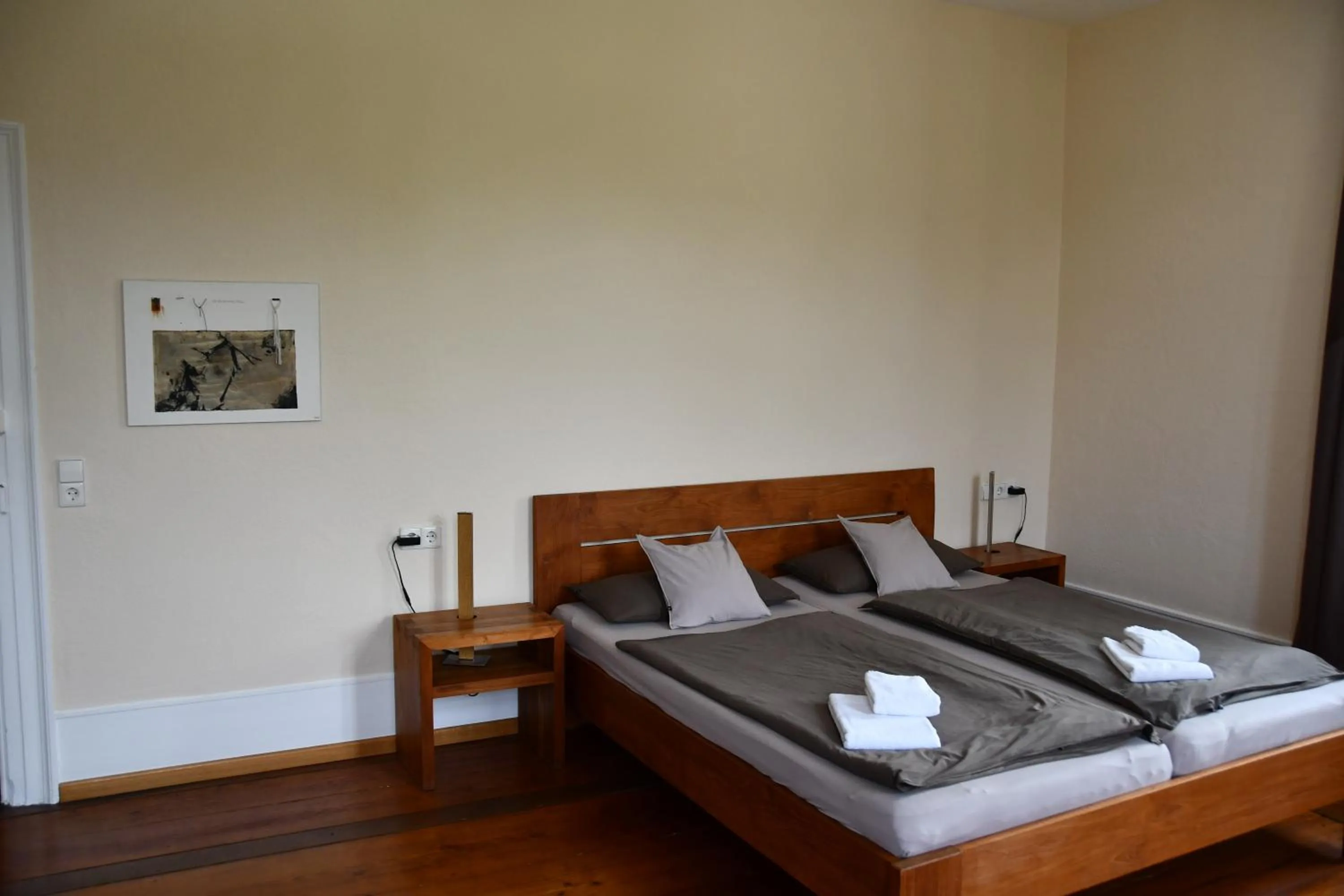 Bed in Gästehaus stuttgART36