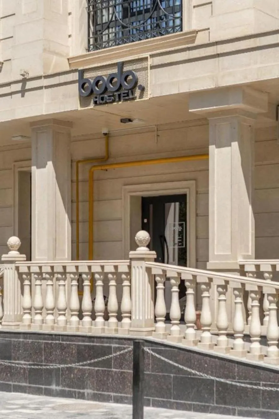 Facade/entrance in Bodo Hostel