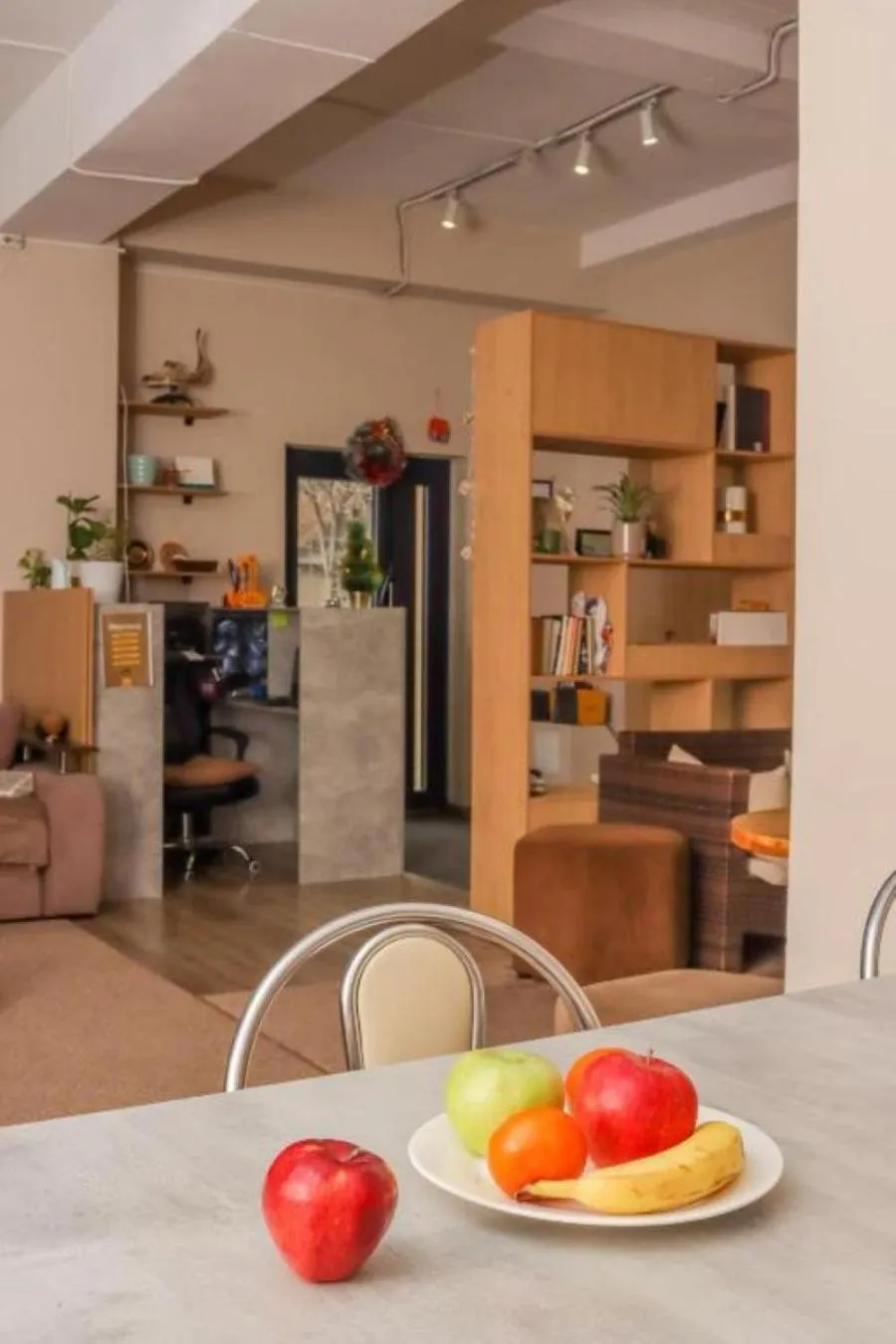 Dining area in Bodo Hostel