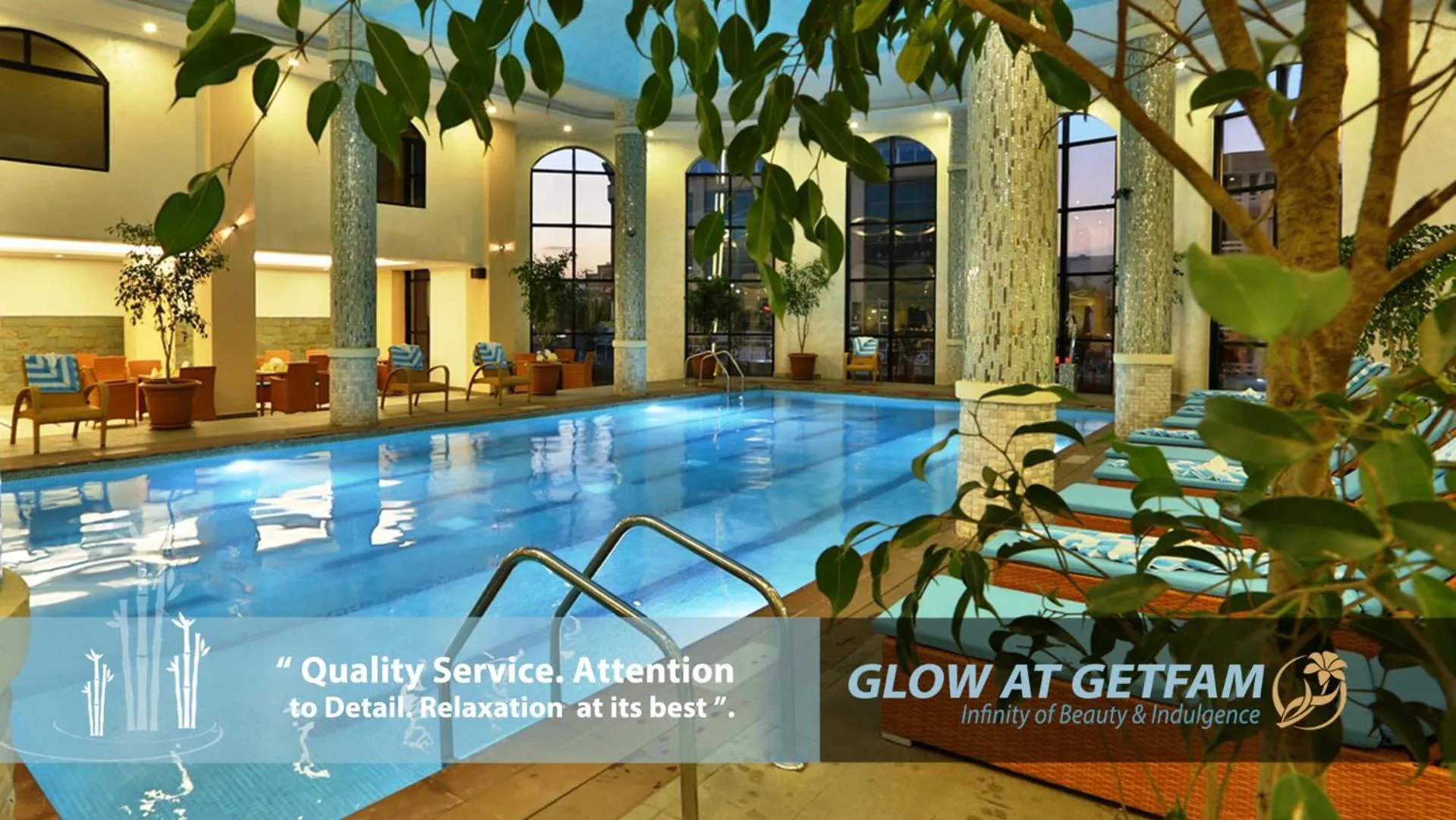 Swimming pool in Getfam Hotel