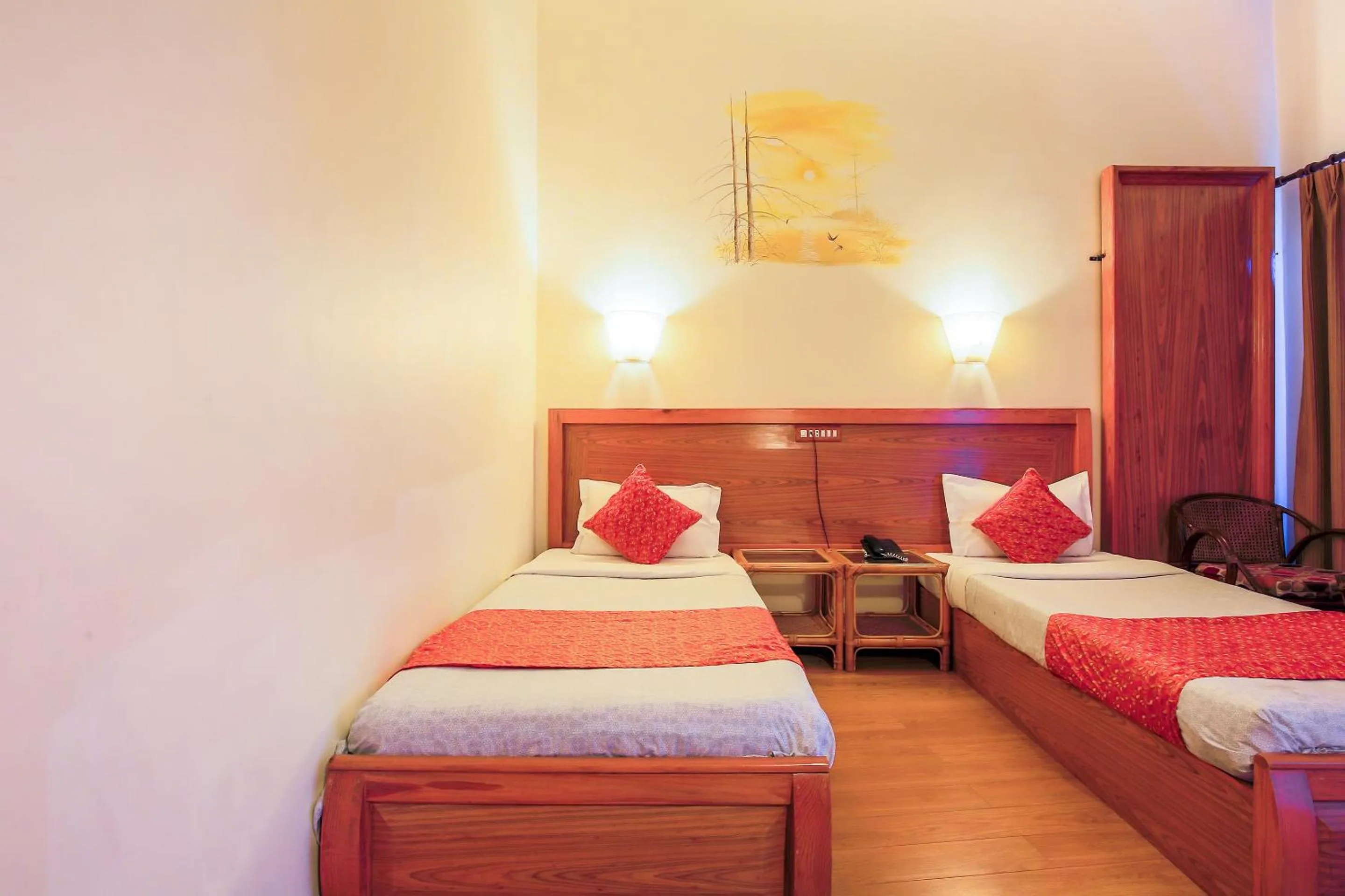 Bed in Siddhartha Hotel Narayangarh