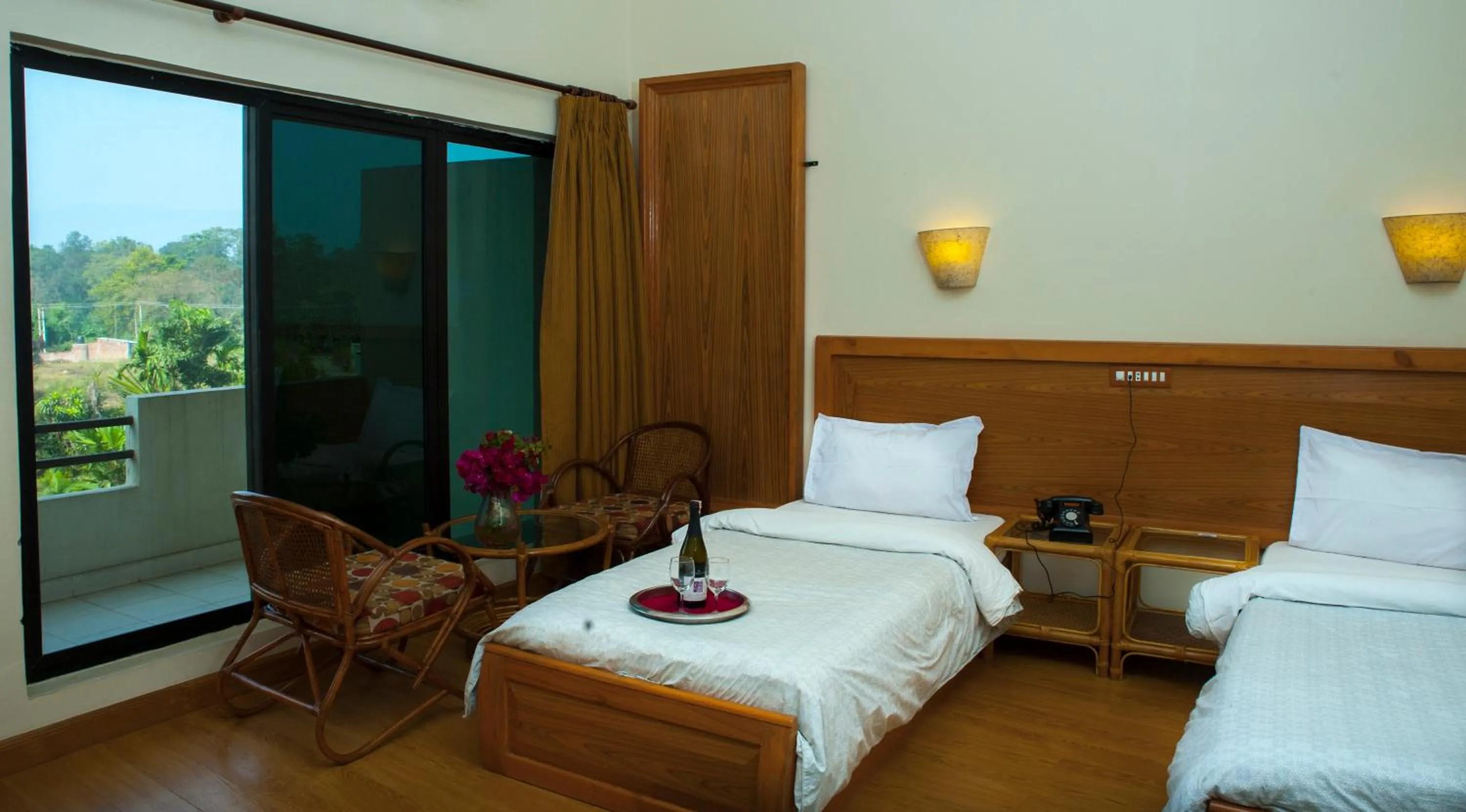 Bed in Siddhartha Hotel Narayangarh